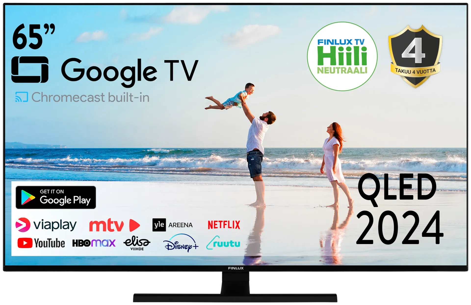 Finlux 65G10.1ECMI 65" 4K UHD QLED Google TV - 1