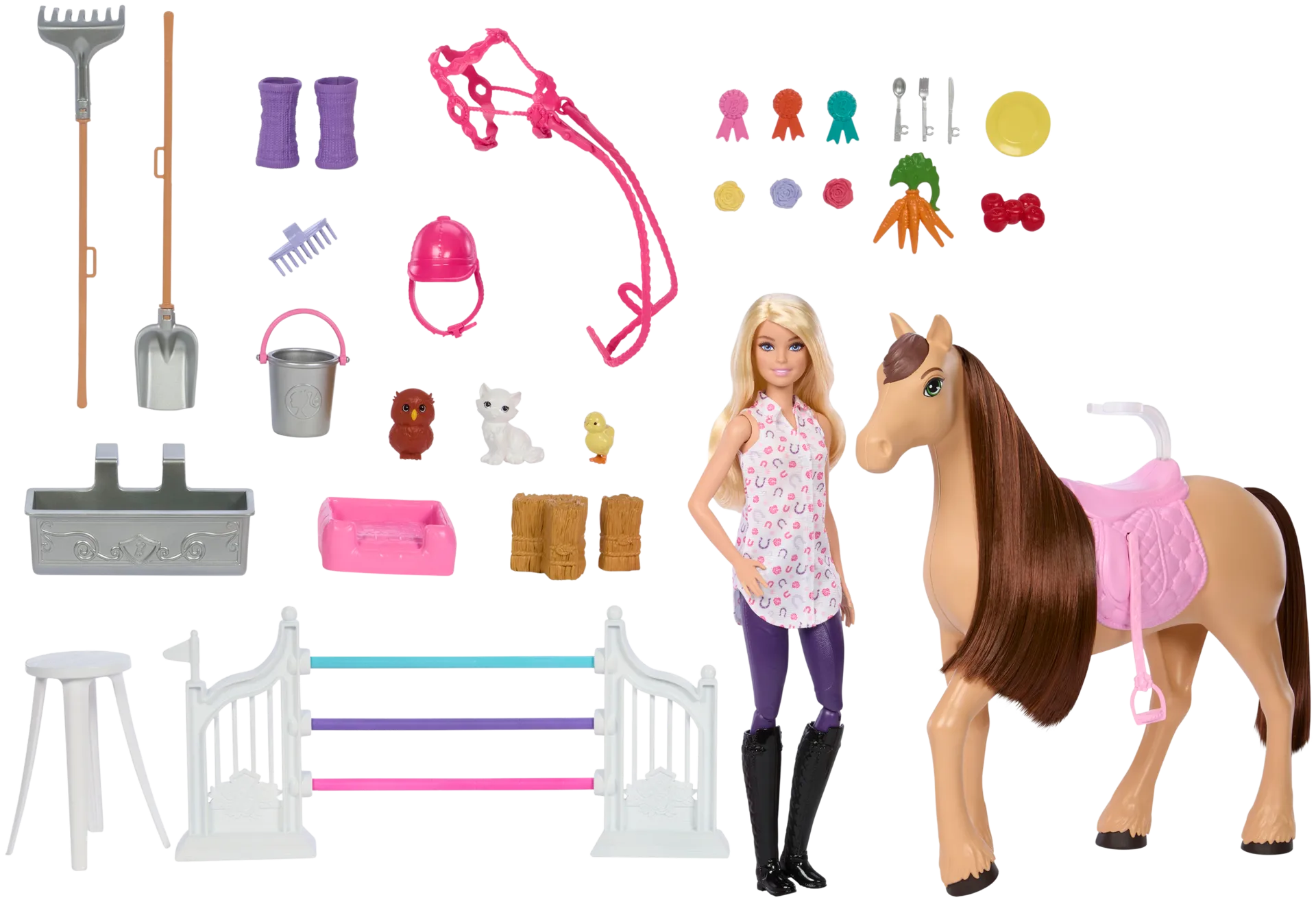 Barbie Ultimate Stable ratsutalli, nukke ja poni leikkisetti - 2