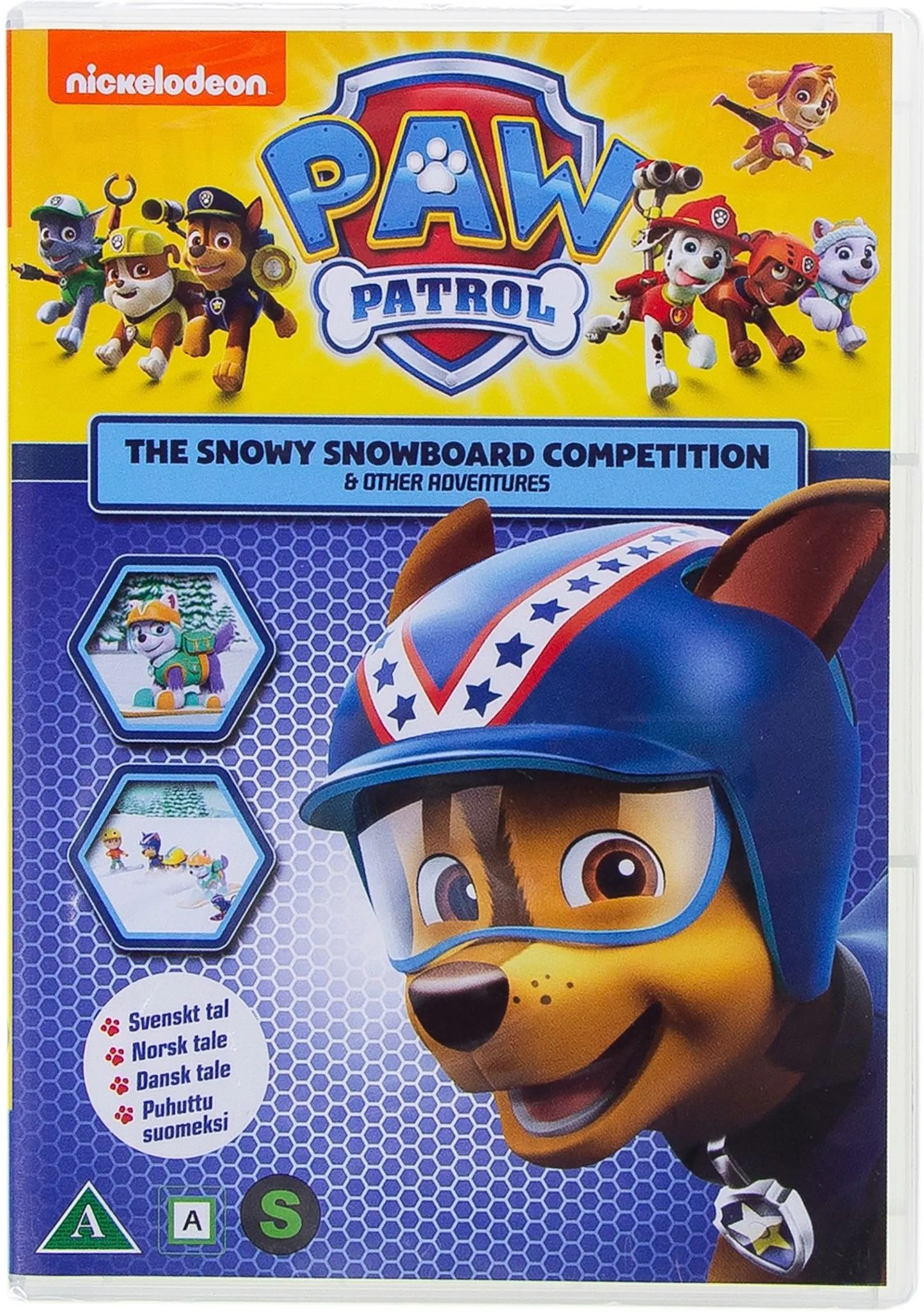 Paw Patrol kausi 2 osa 9 - Talvinen lumilautakisa DVD