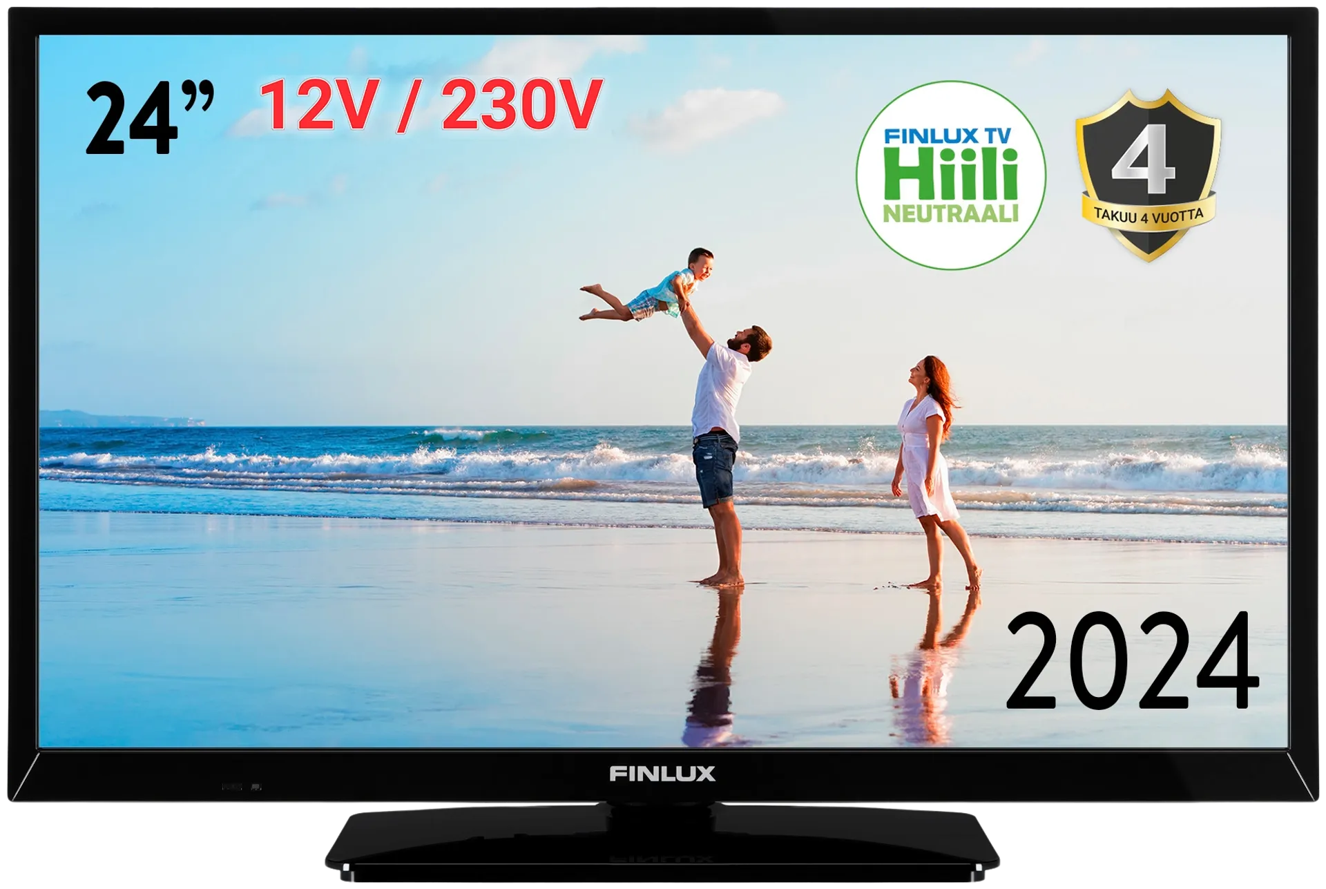 Finlux 24" HD Ready LED TV 12V sekä 230V käyttöjännitteellä 24M6.1ECI-12 - 1