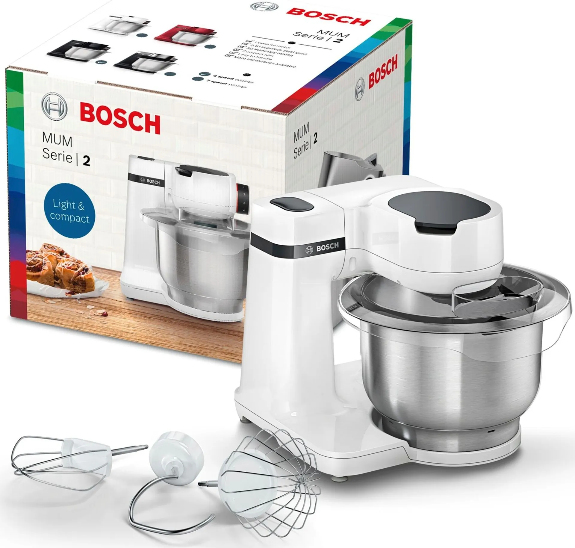 Bosch keittiölaite MUM Serie 2 700 W valkoinen