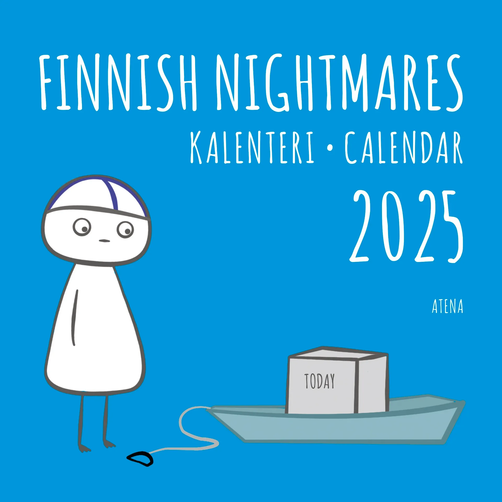 Atena seinäkalenteri Finnish Nightmares 2025