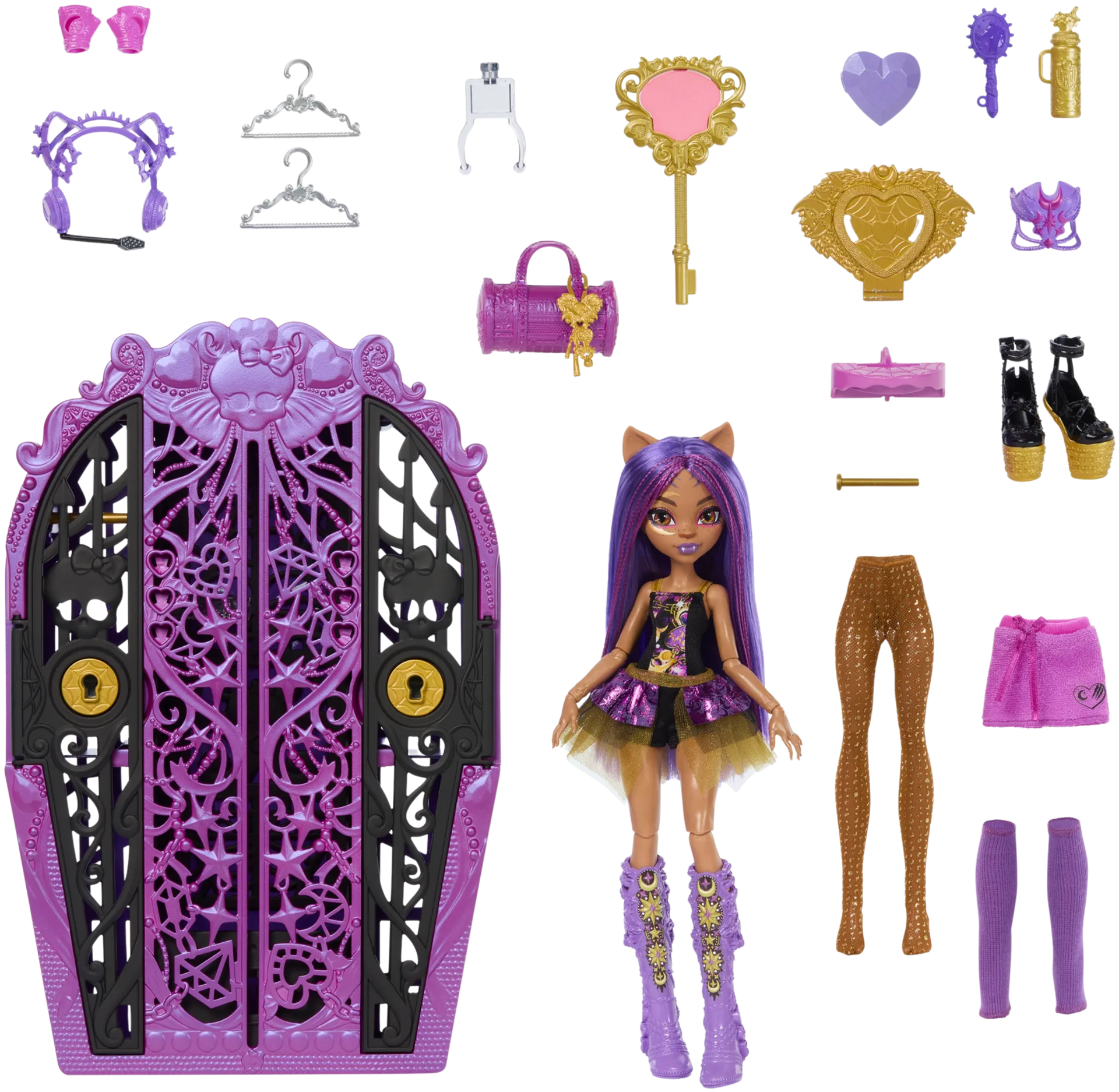 Monster High Skulltimate Secrets Clawdeen -muotinukke - 2