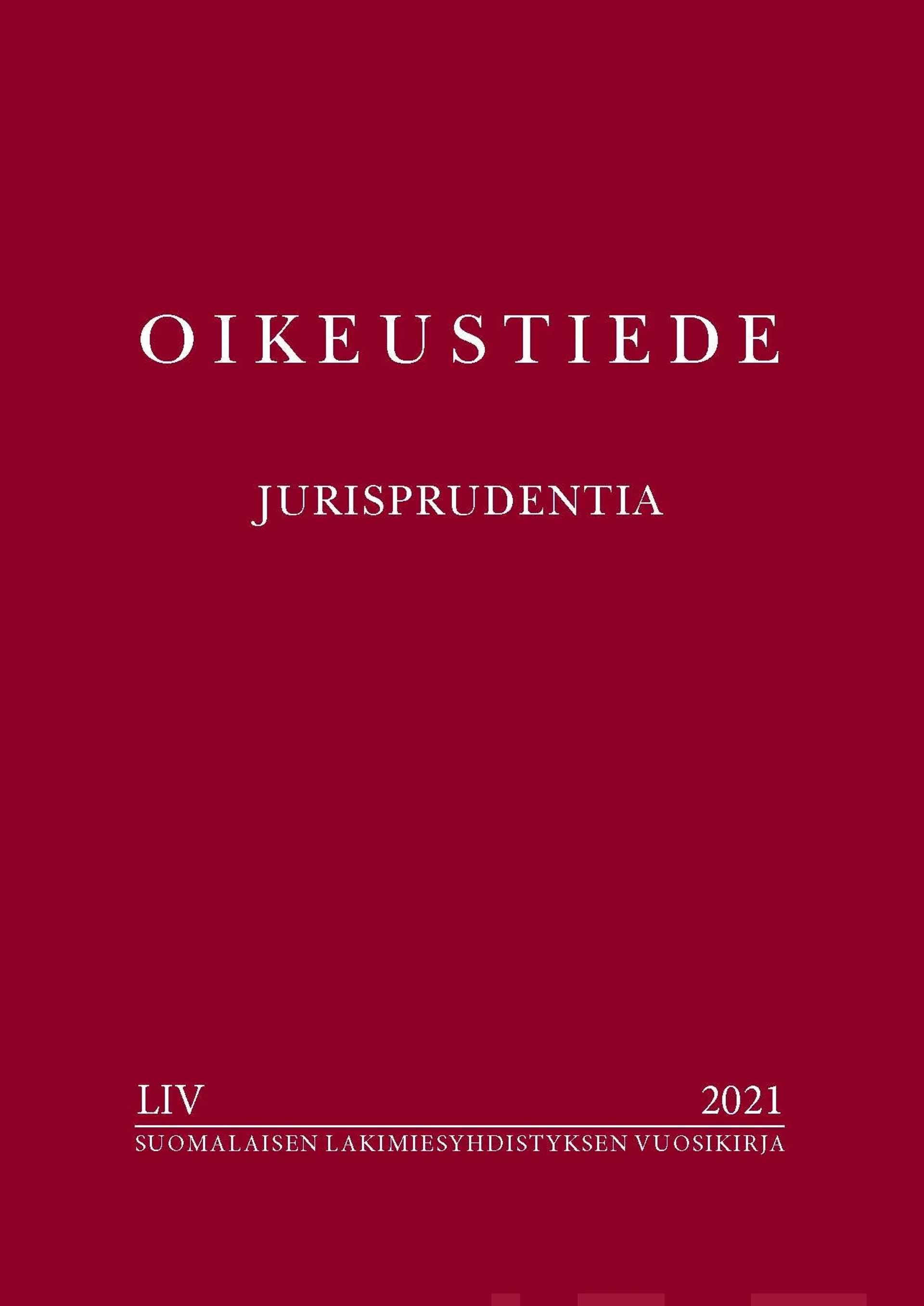 Oikeustiede - Jurisprudentia OTXLIV:2021