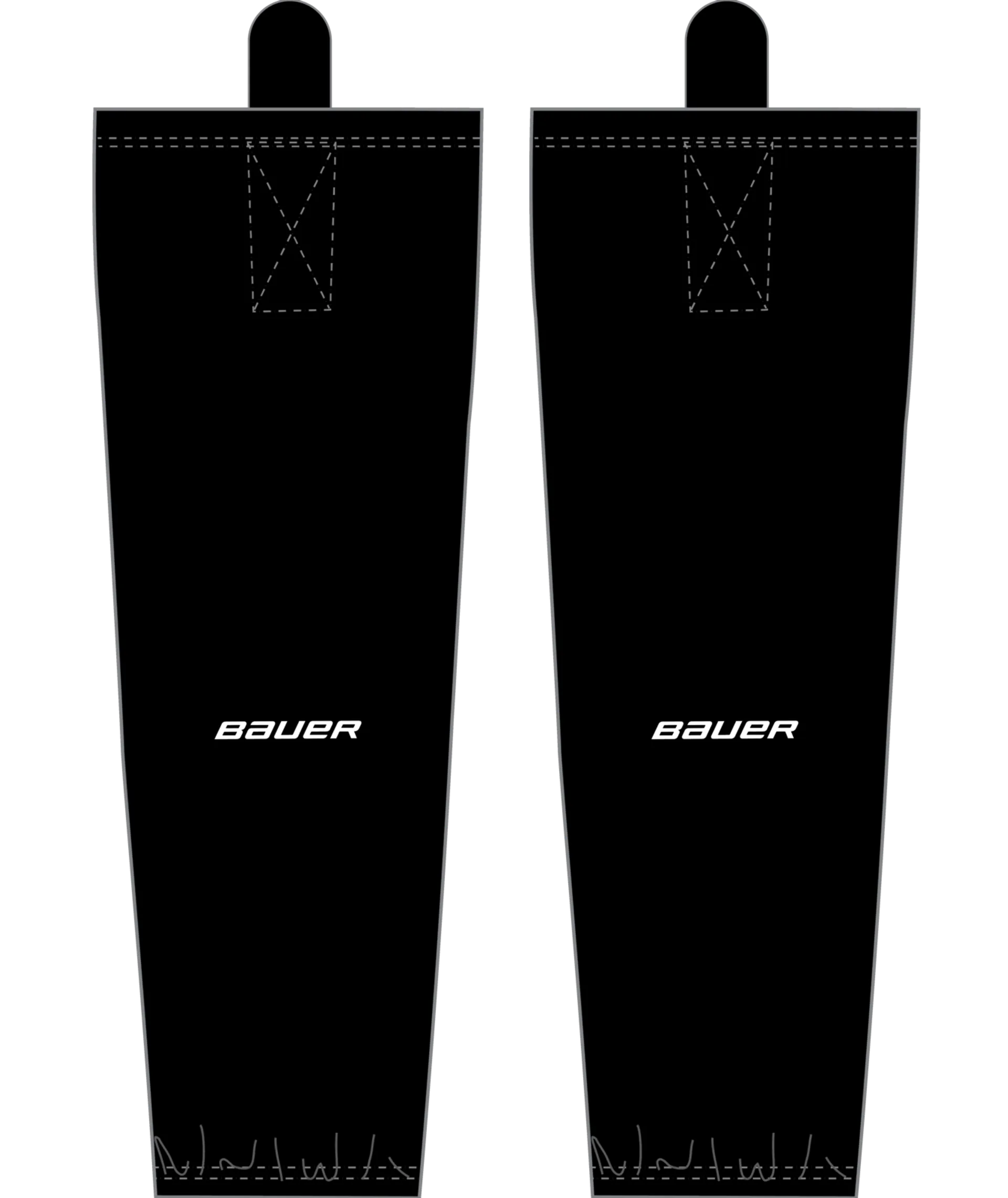 Bauer flex stock hockey sock sr - blk - MUSTA