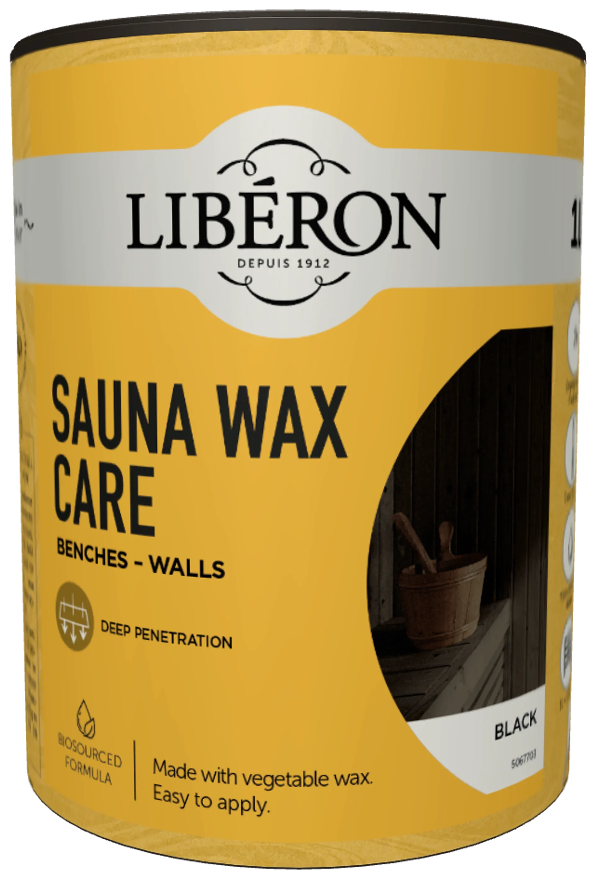 Liberon saunavaha 1 l Black Matt - 1