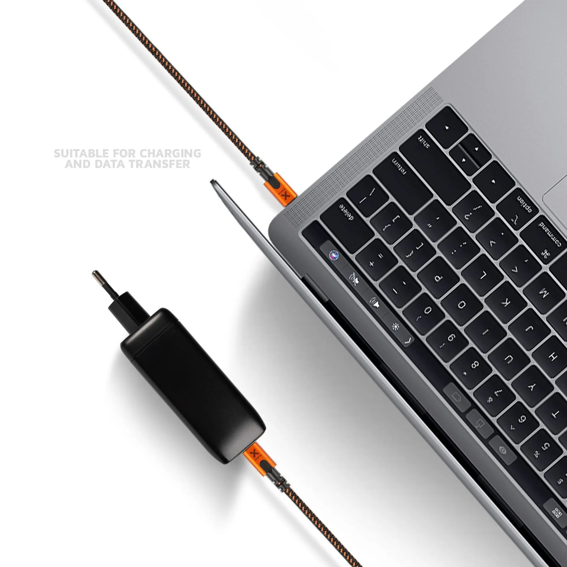 Xtorm USB-A/USB-C kaapeli 1,5m CXX004 musta/oranssi - 6