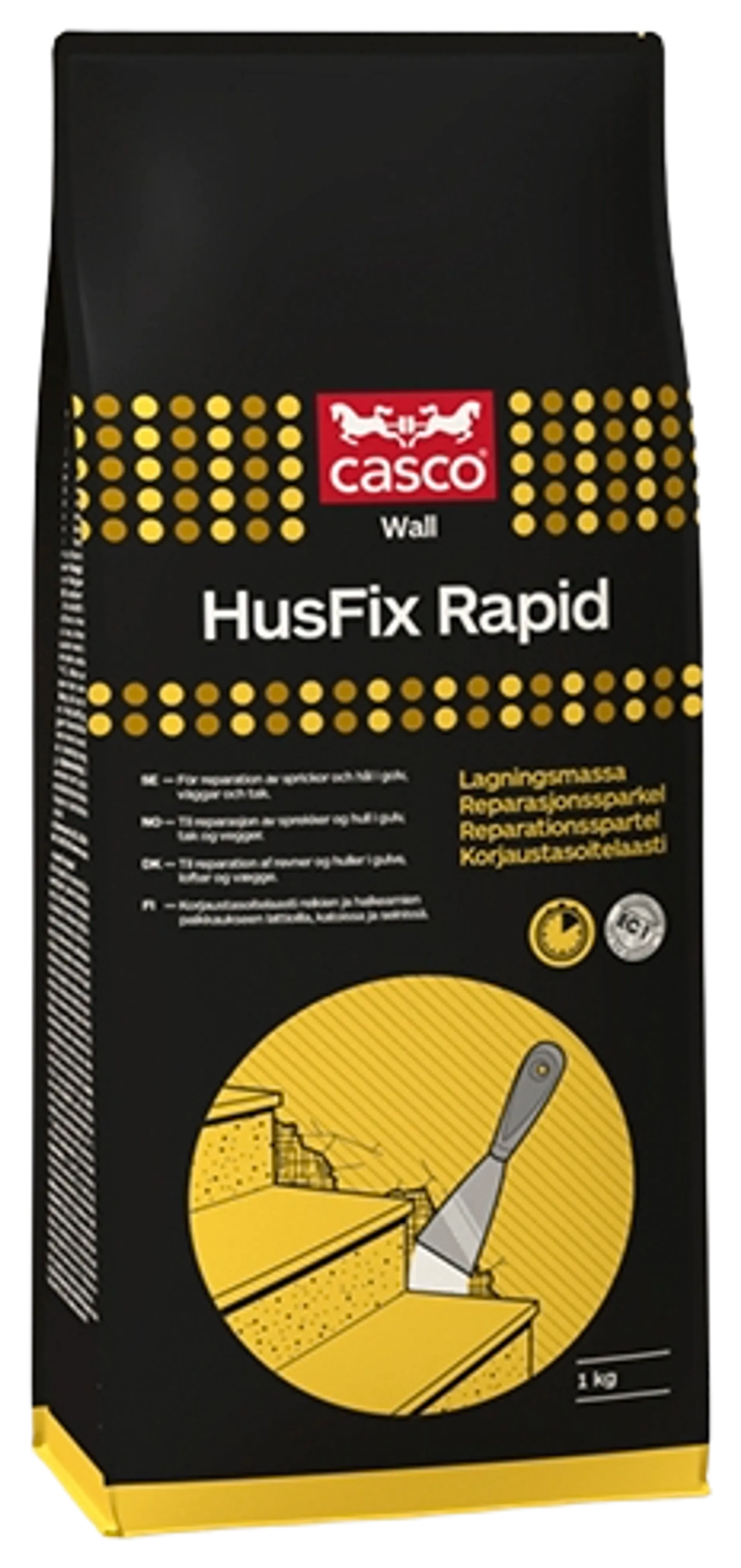 Casco seinätasoite HusFix Rapid 1kg