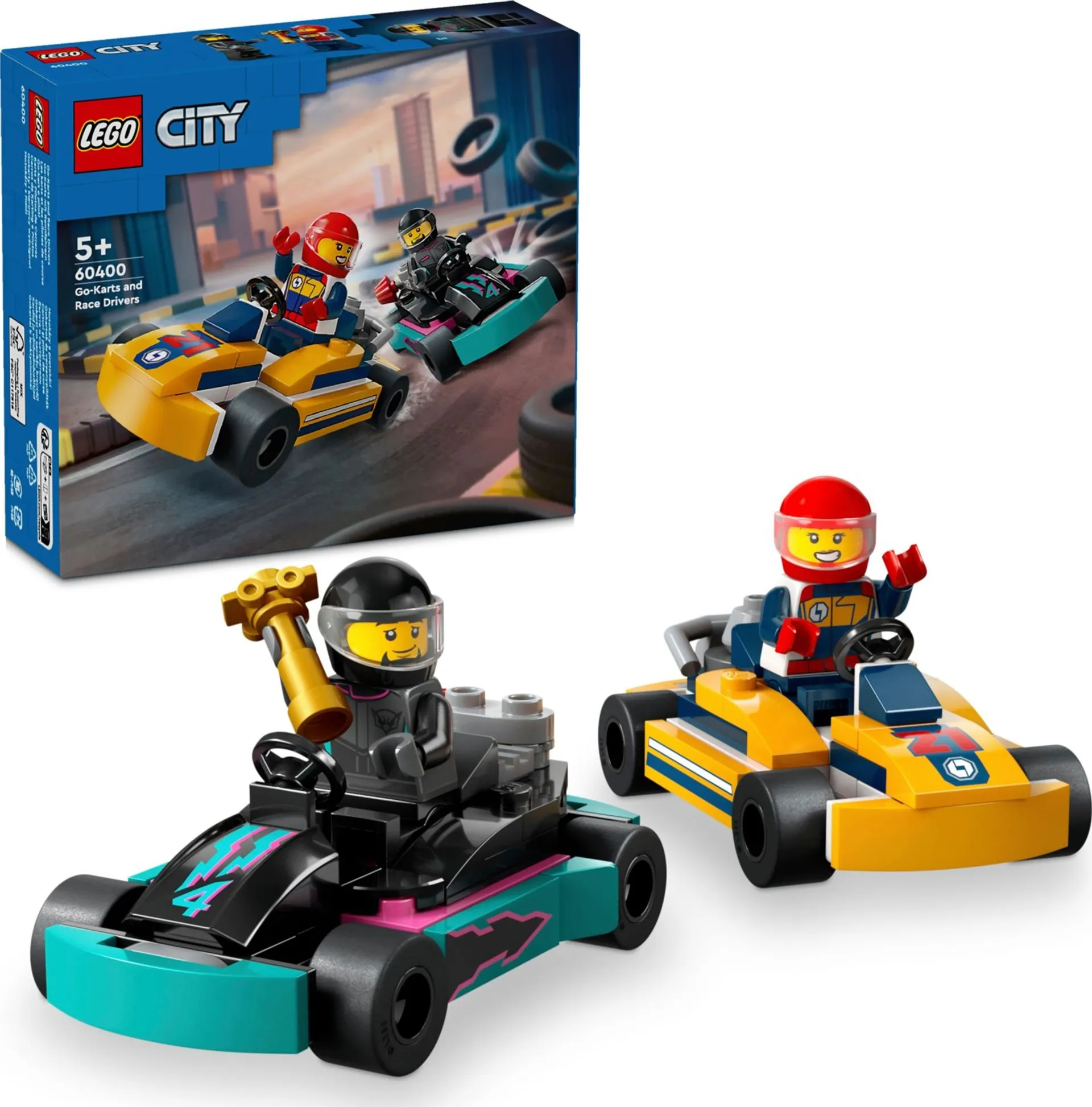 LEGO City Great Vehicles 60400 Go-Kart-autot ja kilpakuljettajat - 3