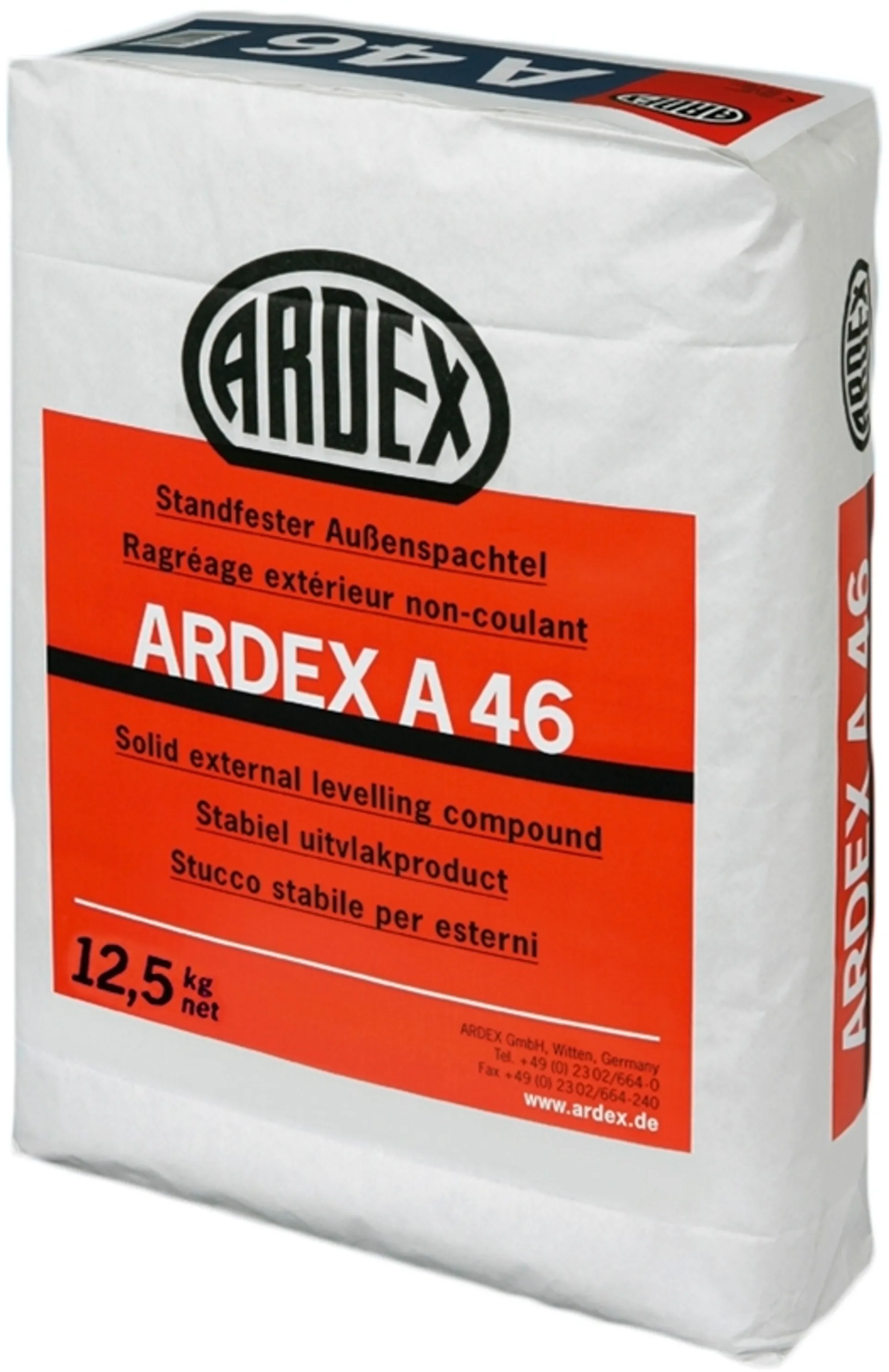 ARDEX A 46, korjausmassa ulkotiloihin 12,5 kg