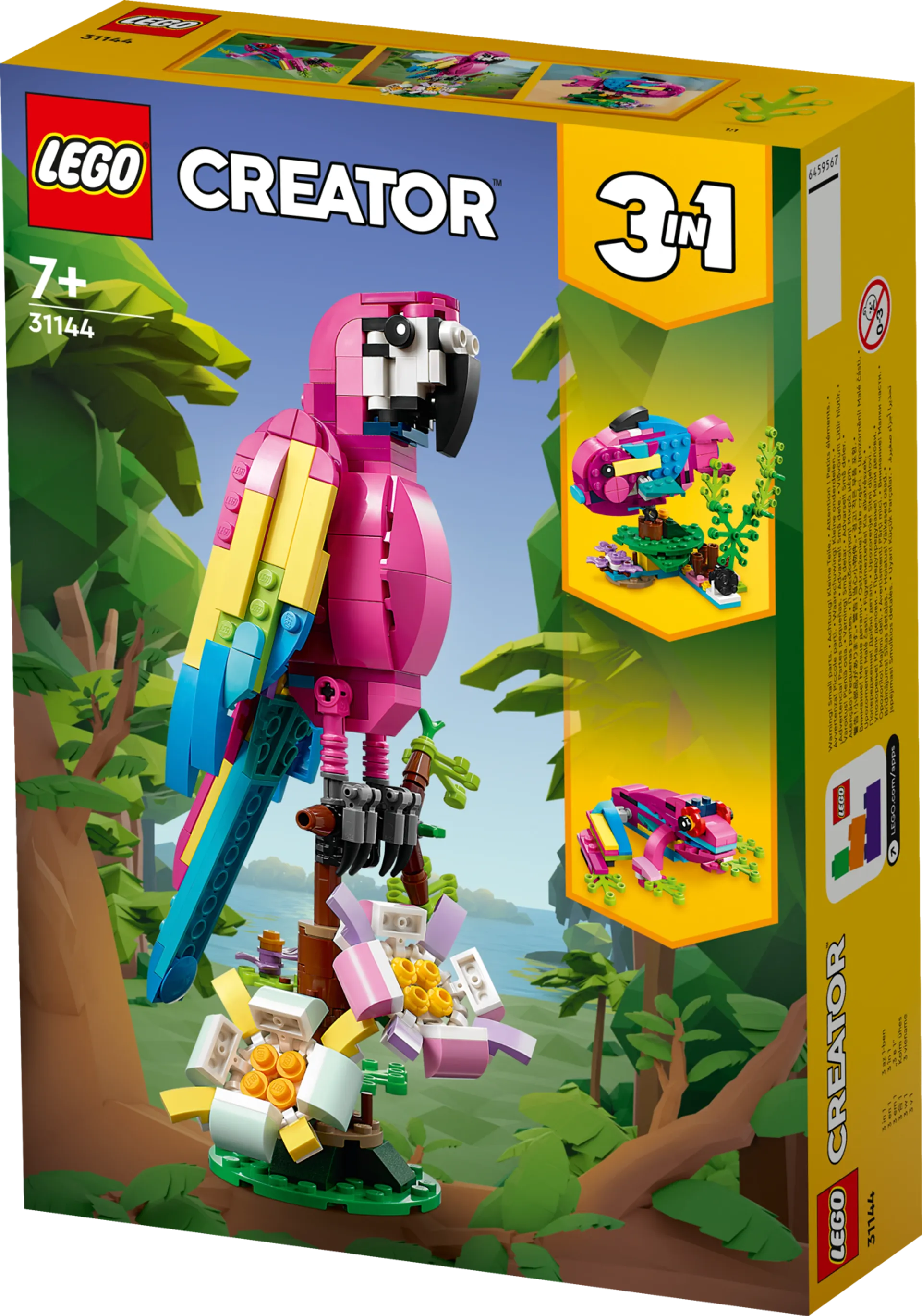 LEGO Creator 31144 Eksoottinen pinkki papukaija - 2