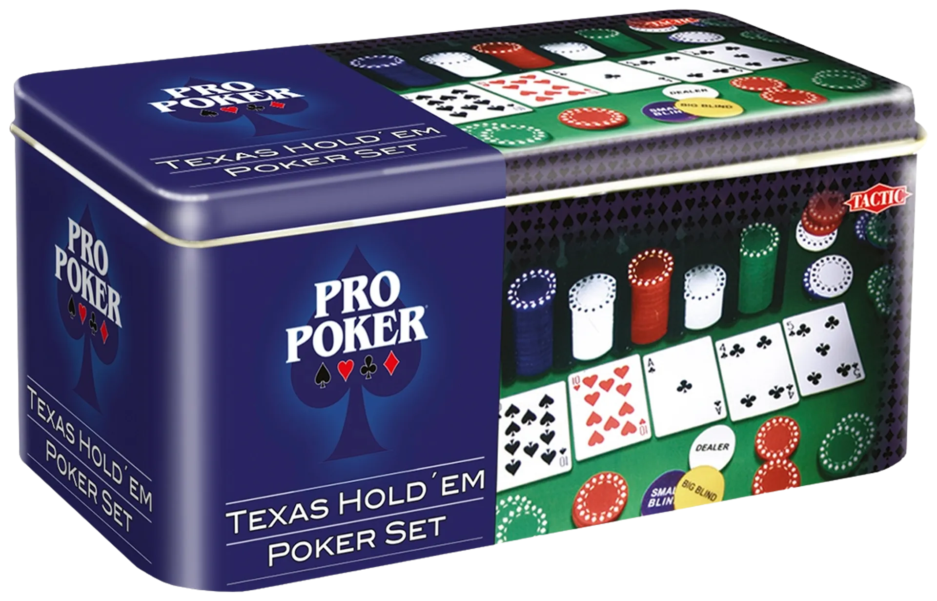 Tactic Pro Poker pokerisetti Texas Hold'em metallirasiassa - 1