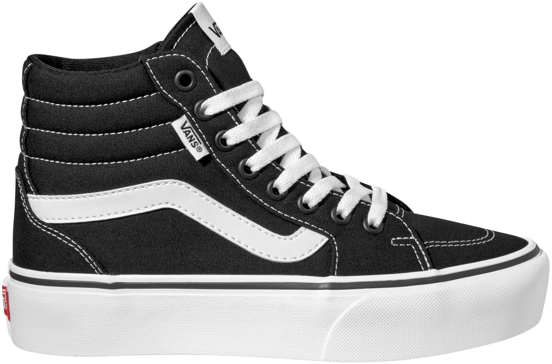 Vans naisten platform vapaa-ajan jalkine Filmore Hi - Black/white