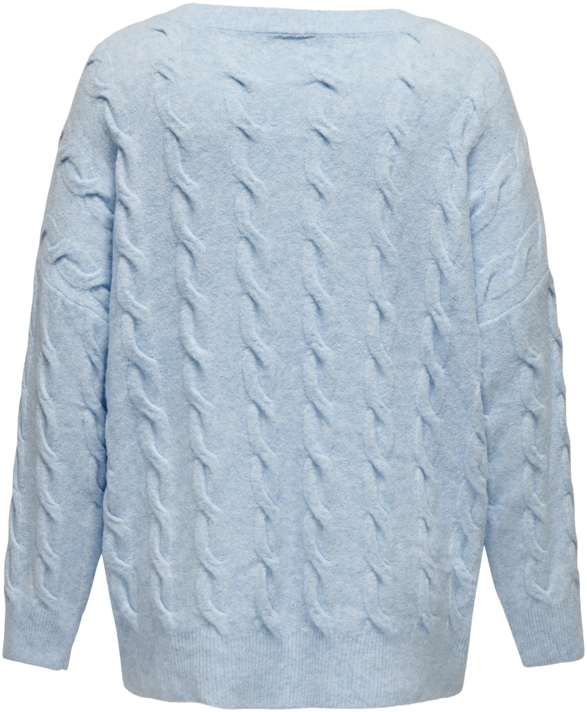 Only Carmakoma naisten neule Carjeanett - Cashmere Blue - 2