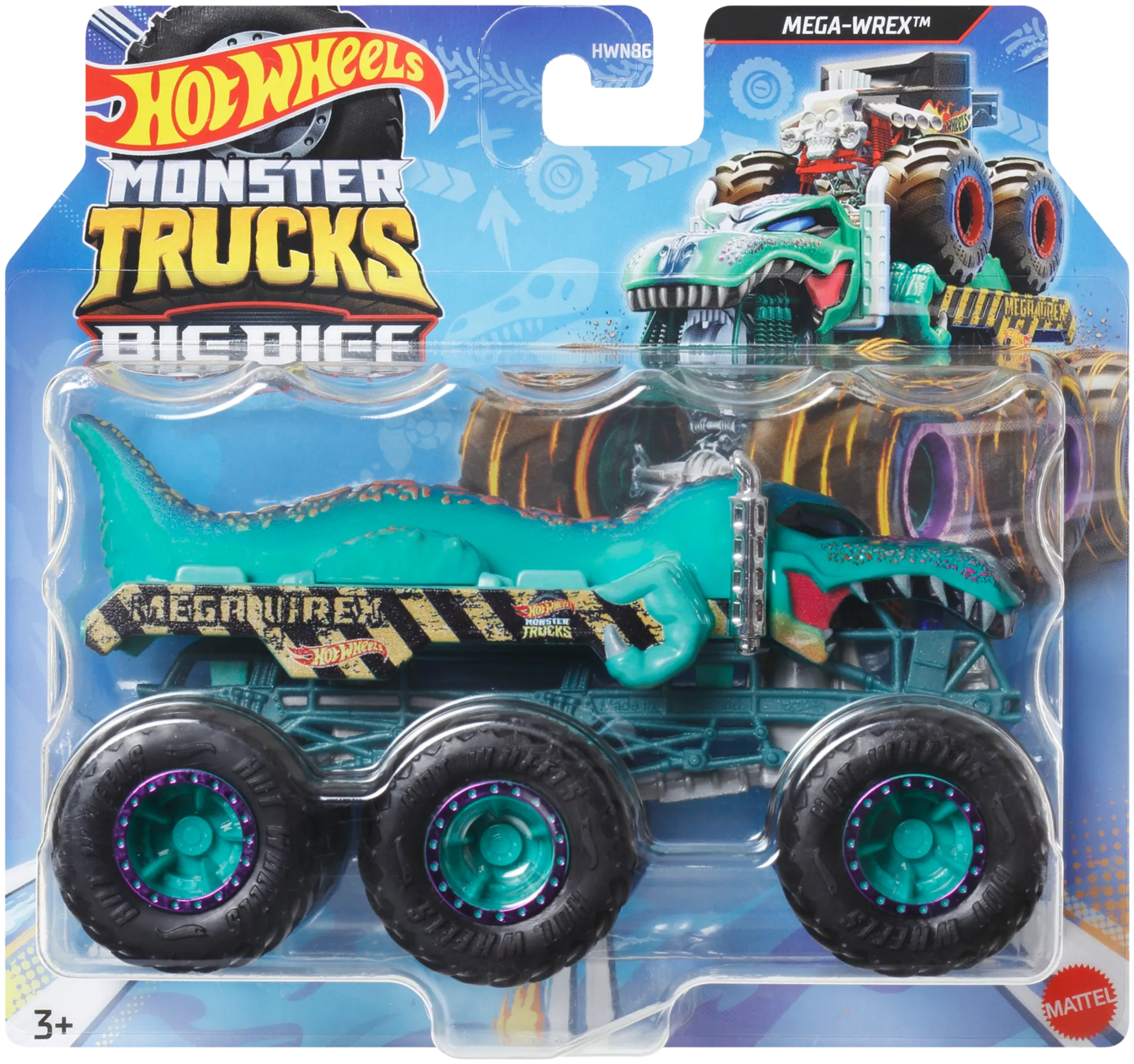 Hot Wheels monsteriauton kuljetusrekka Monster Truck Big Rigs, erilaisia - 3