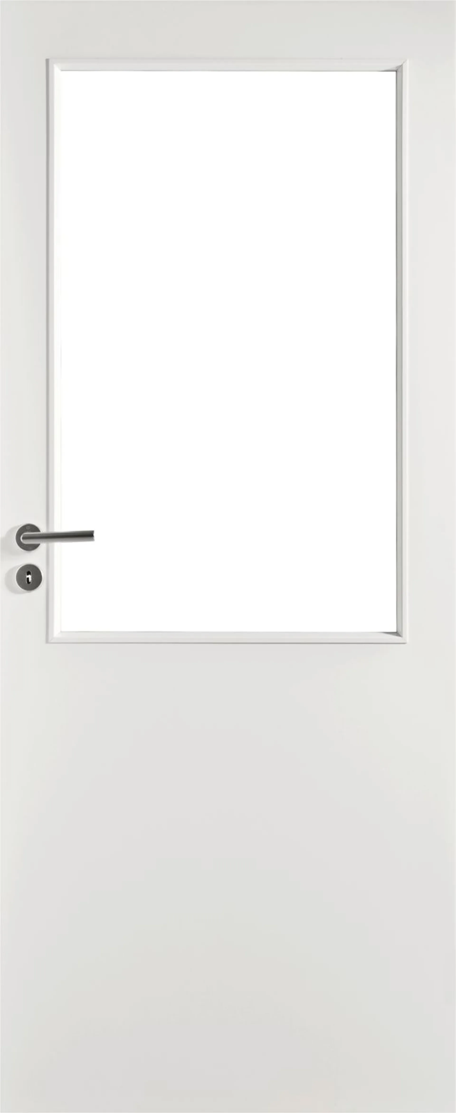 Kevytlaakaovi Easy 205/L 9x21 oikea maalattu valkoinen kirkas lasi - 1