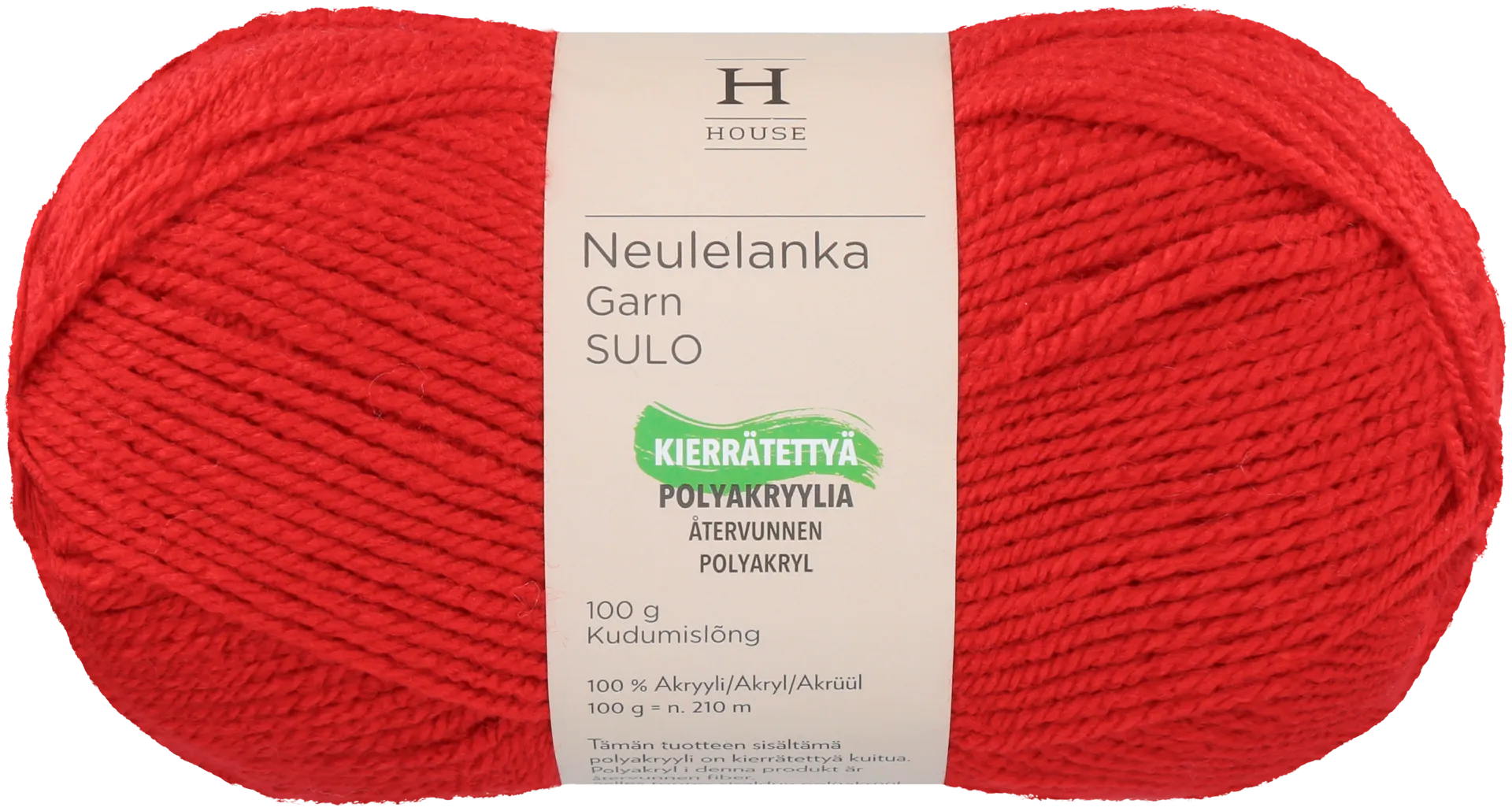 House neulelanka akryyli Sulo 100 g Red 251