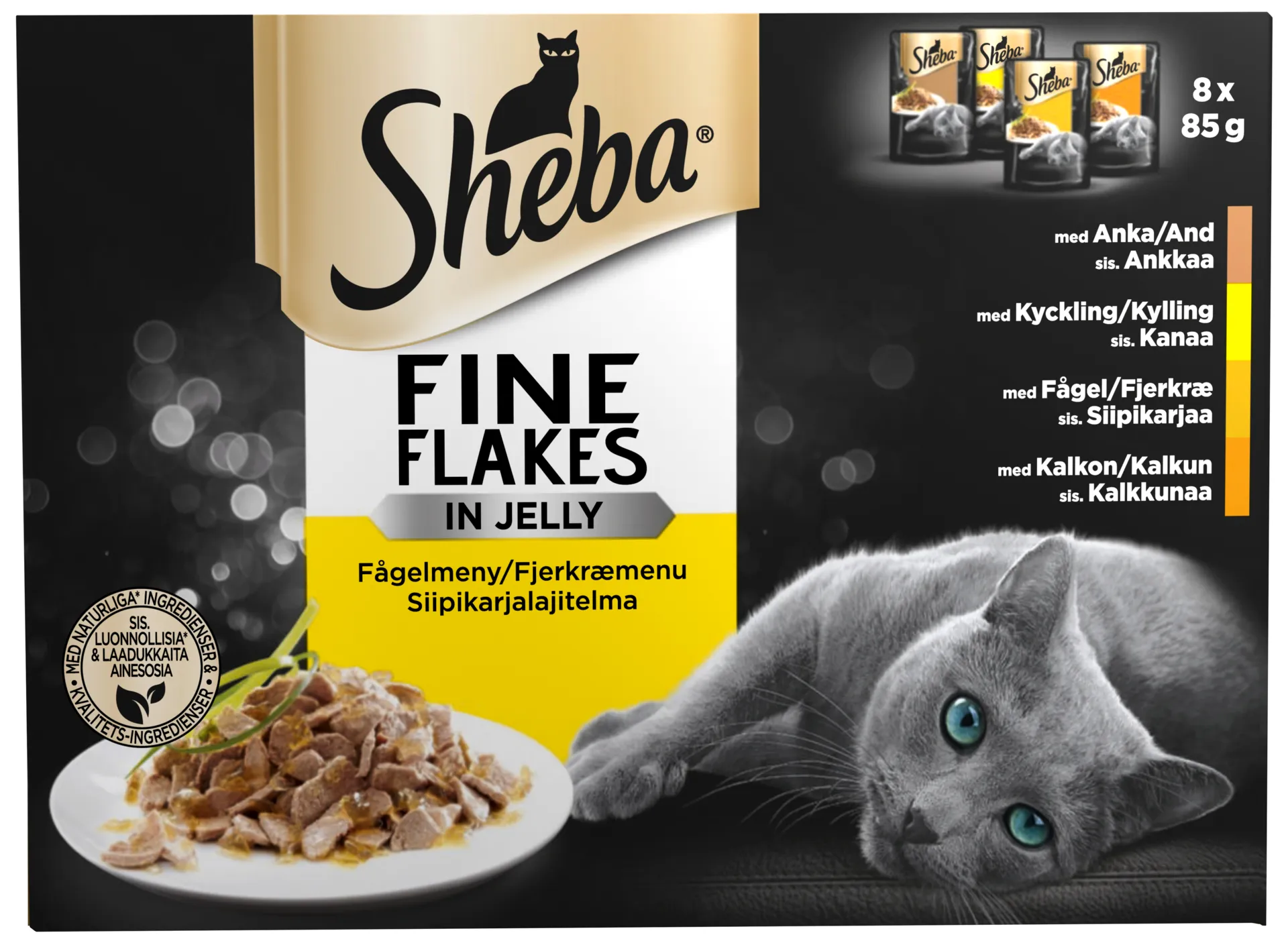 Sheba Delicacies Siipikarjalajitelma hyytelössä 8x85g