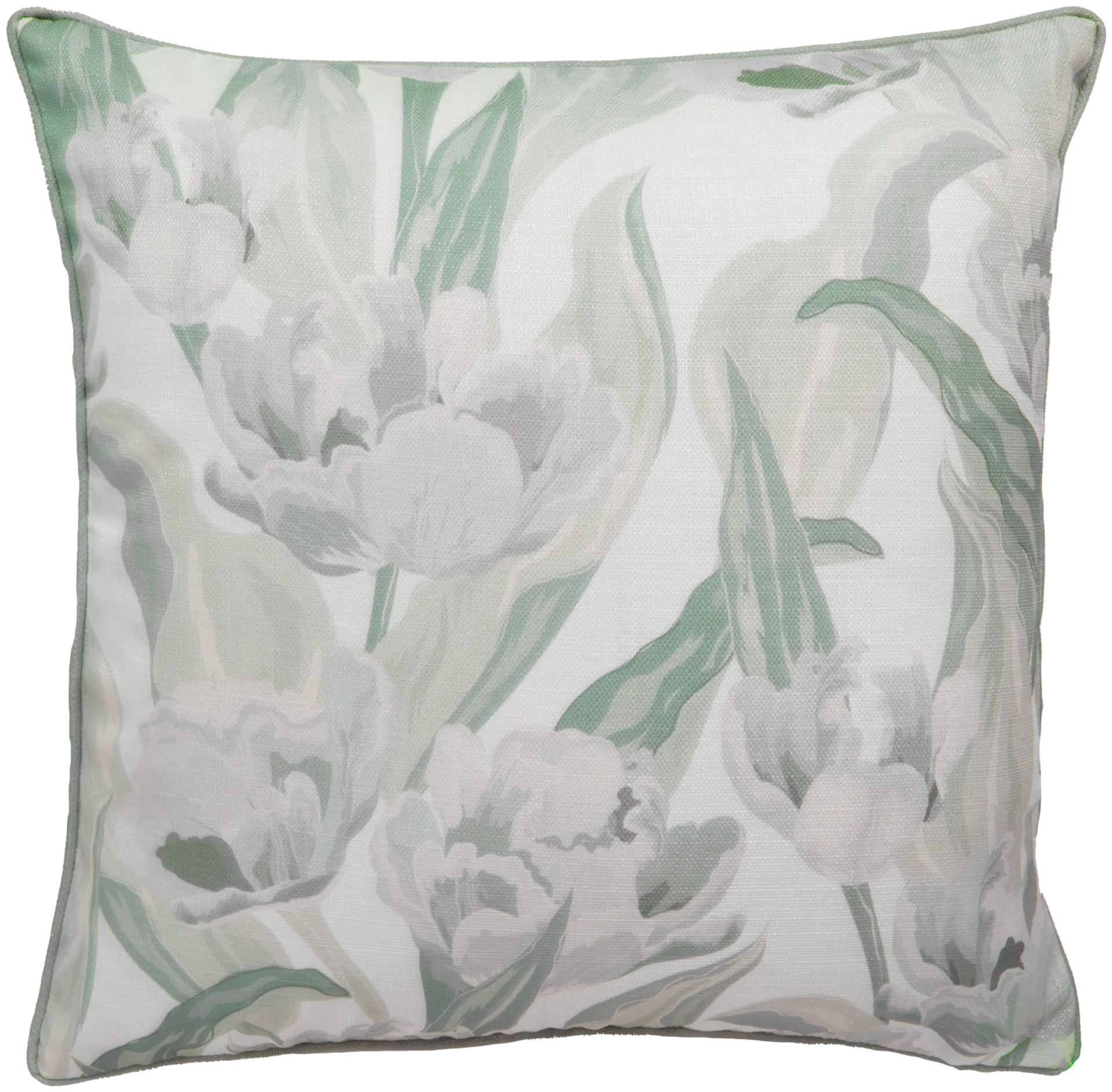 House sisustustyynynpäällinen Rory tulips 50x50 cm, beige/vihreä/valkoinen - 1