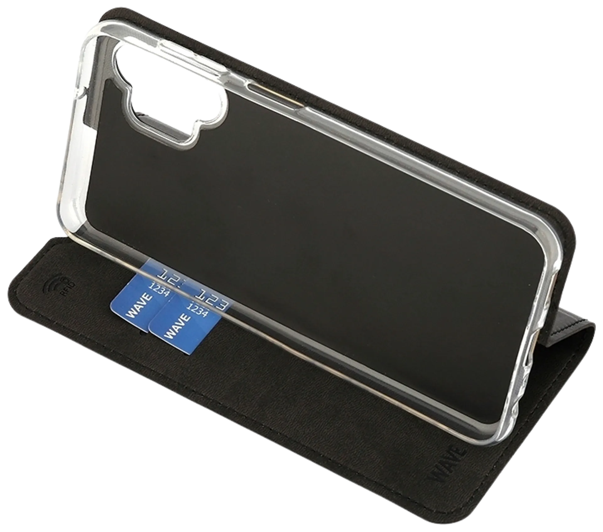 Wave Book Case, Samsung Galaxy A13 4G, Musta - 5