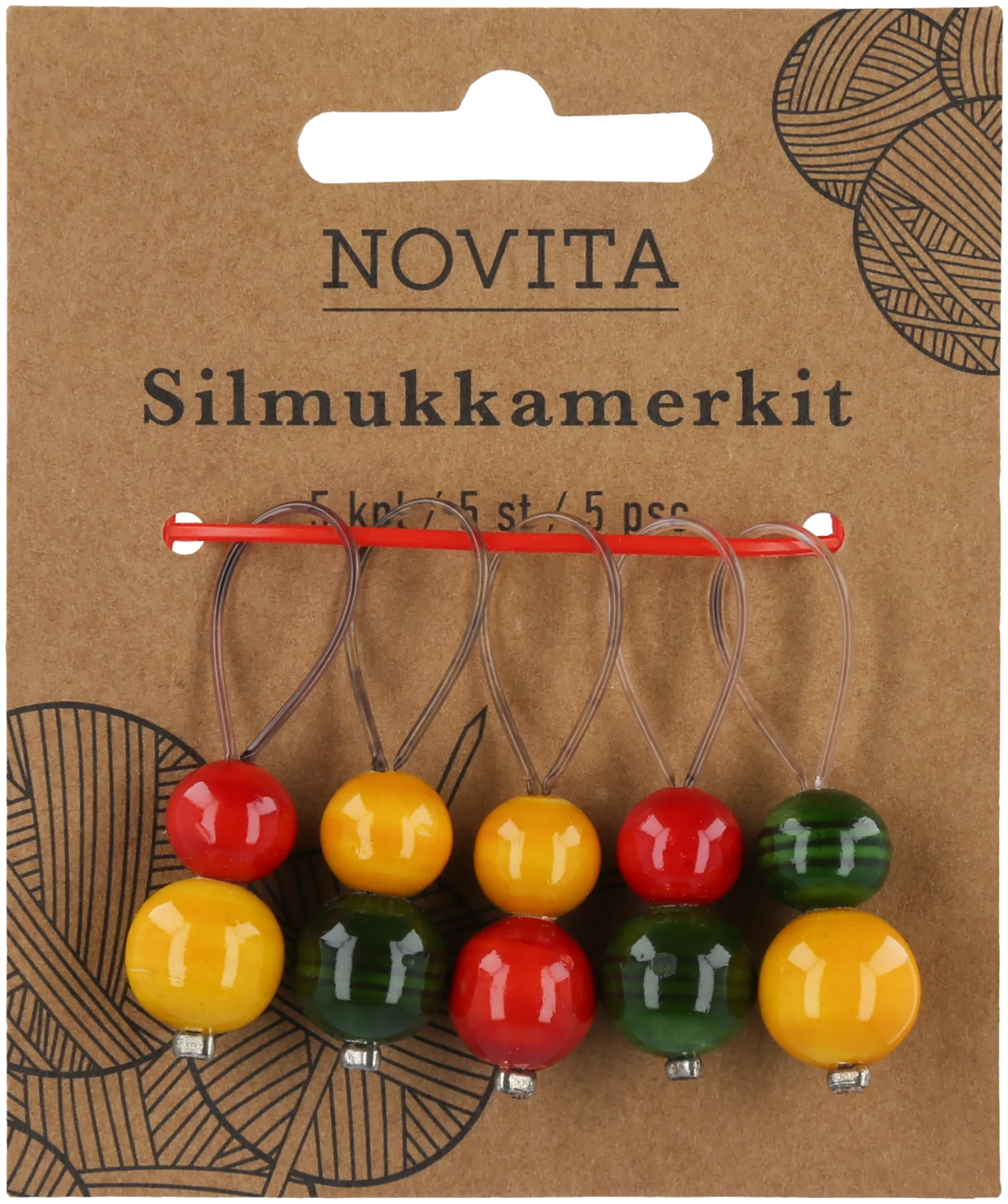 Novita puiset silmukkamerkit 5 kpl