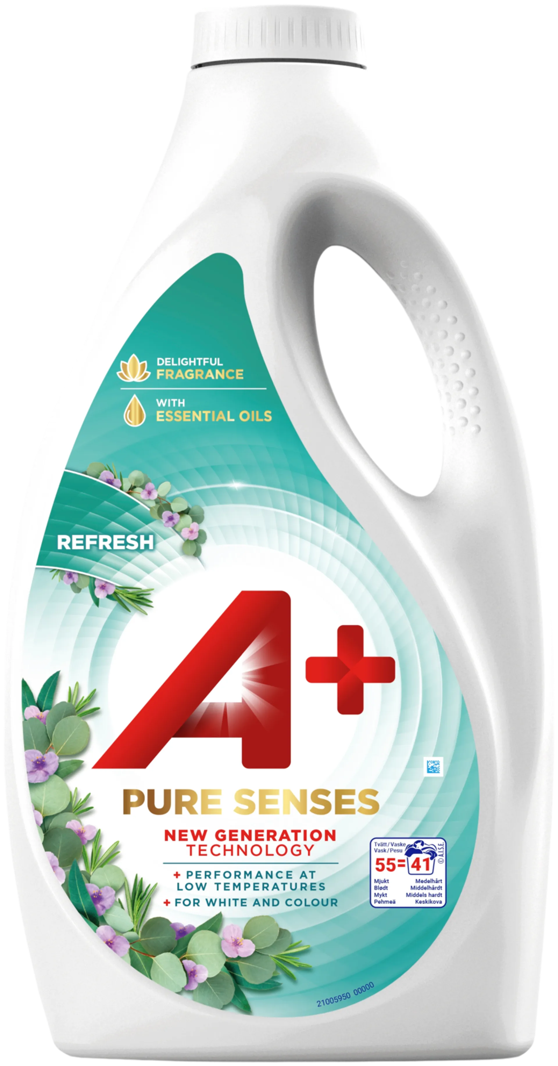 A+ Pure Senses Refresh pyykinpesuneste 2,475l