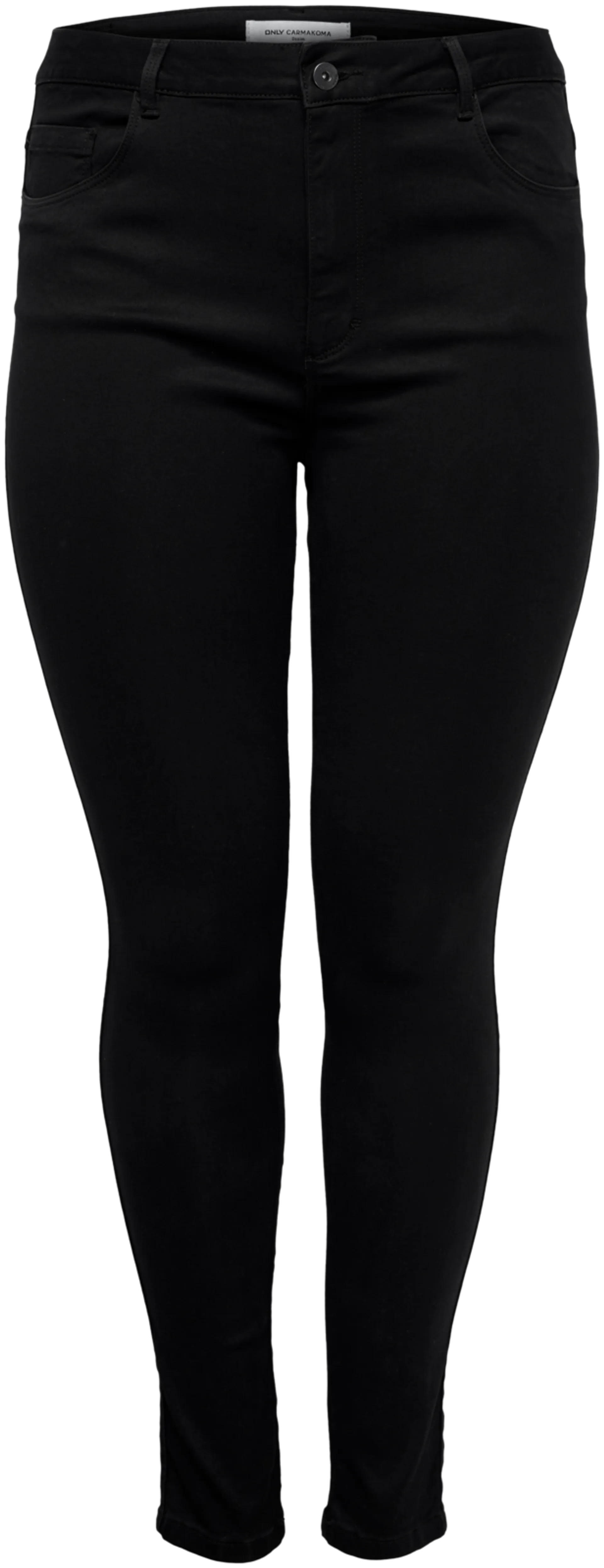 Only Carmakoma naisten skinny farkut Caraugusta - BLACK - 1