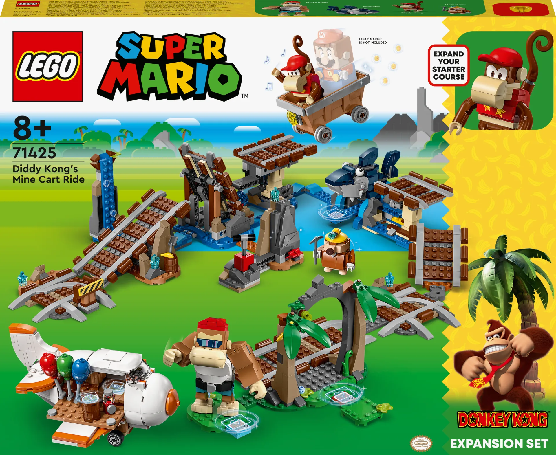 LEGO® Super Mario™ 71425 Diddy Kongin kaivosvaunurata ‑laajennussarja - 1