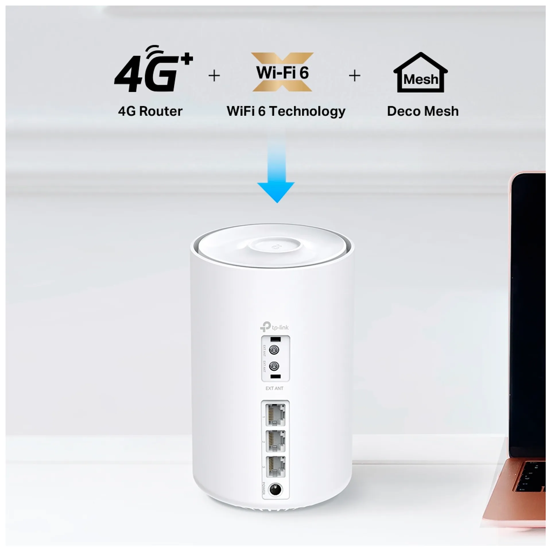 TP-Link Deko X10 4G+ AX1500 mesh WIFI6 yksikkö - 5