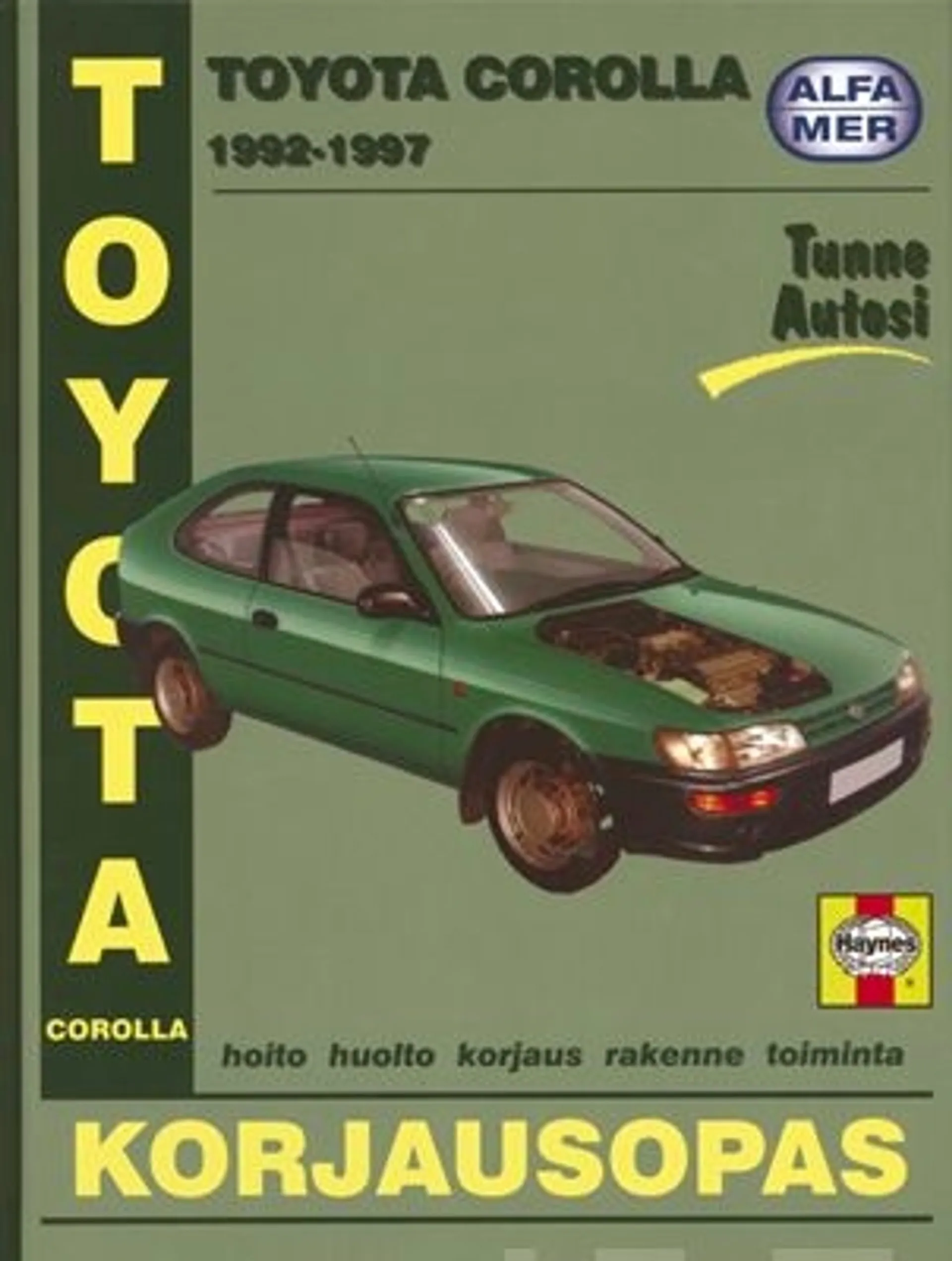 Mauno, Toyota Corolla 1992-1997 - Haynes huolto- ja korjausopas