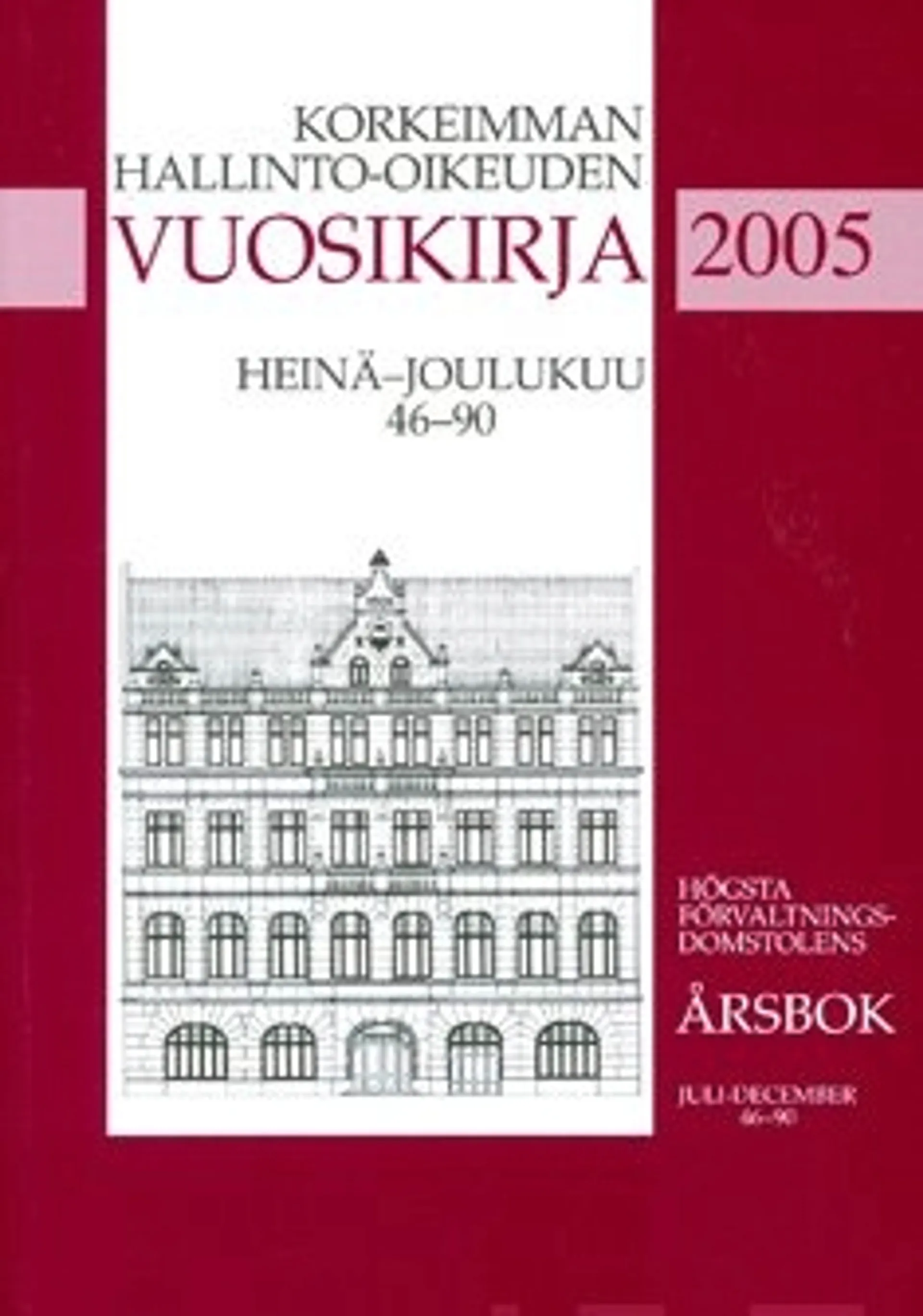 Korkeimman Hallinto-oikeuden Vuosikirja 2005 | Prisma Verkkokauppa