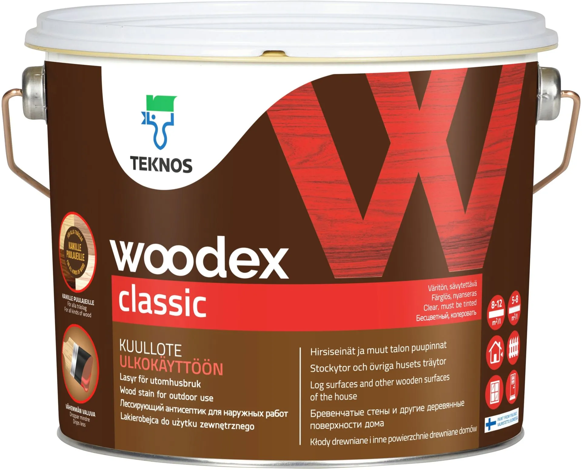 Teknos kuullote Woodex Classic 2,7 l PM3 sävytettävä