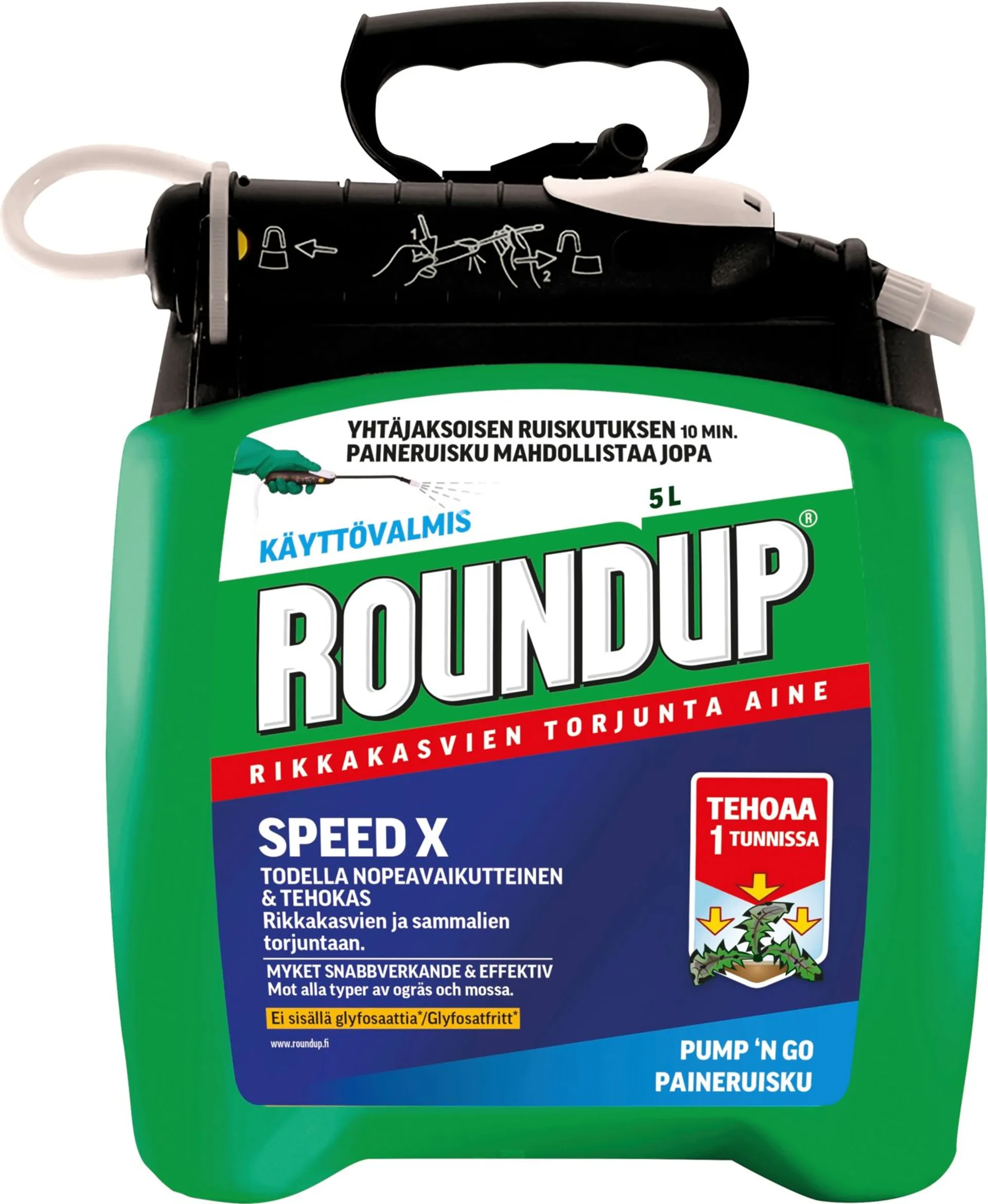 Roundup Speed X Käyttövalmis rikkakasvien torjunta-aine 5L