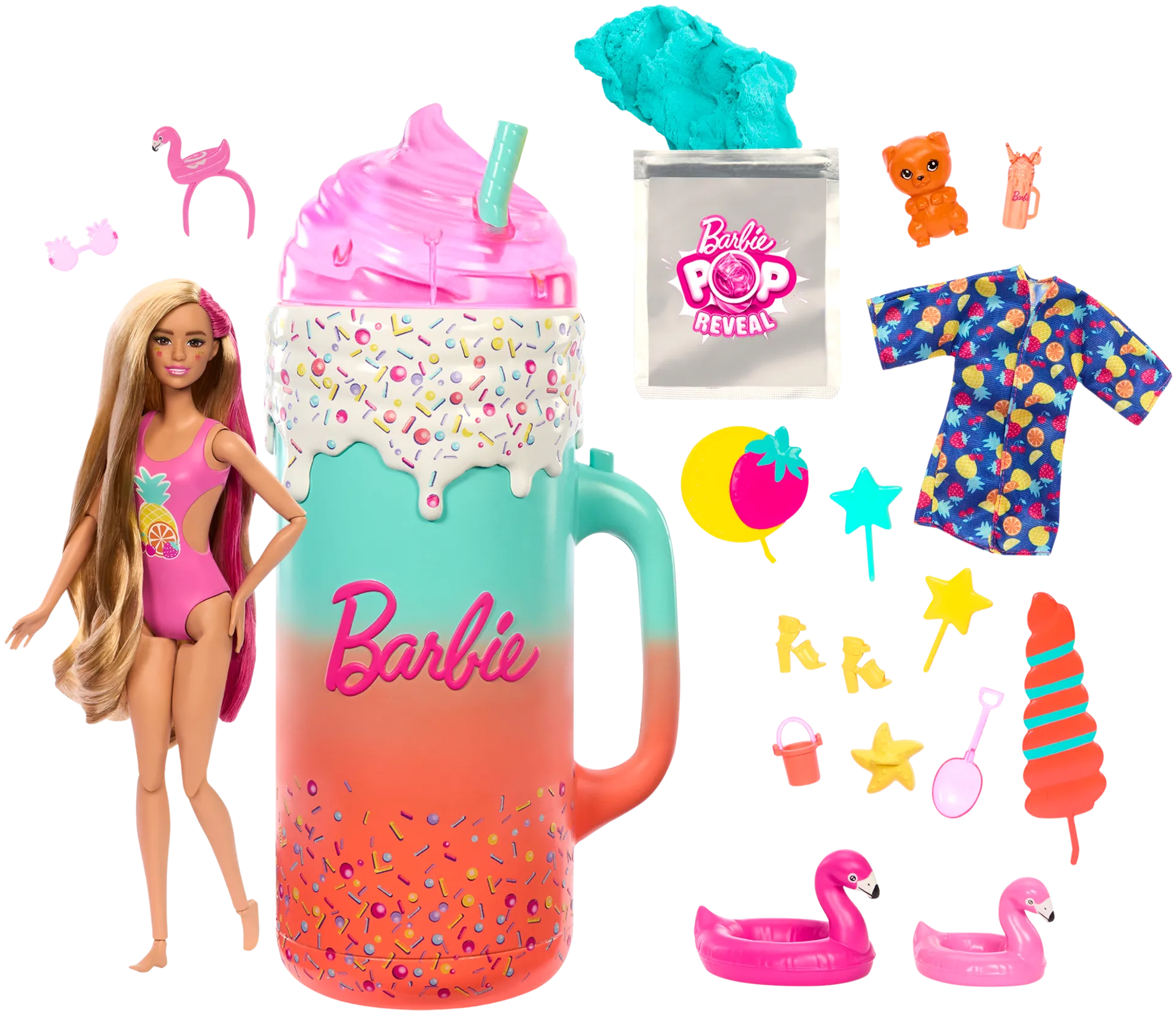 Barbie Pop Reveal Fruit Series -yllätysnukke lahjapakkauksessa - 2