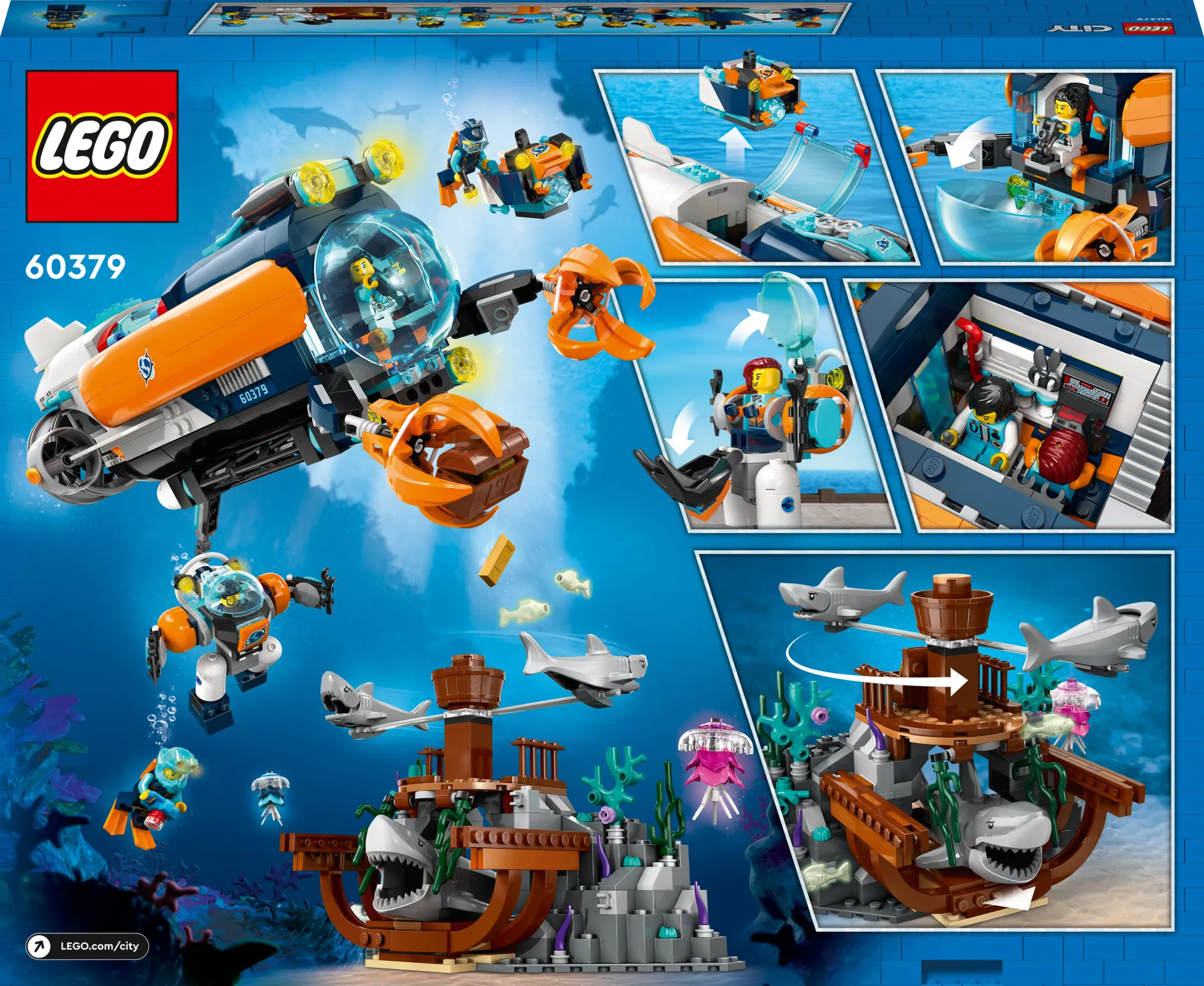 LEGO® City 60379 Syvänmeren tutkimussukellusvene - 2