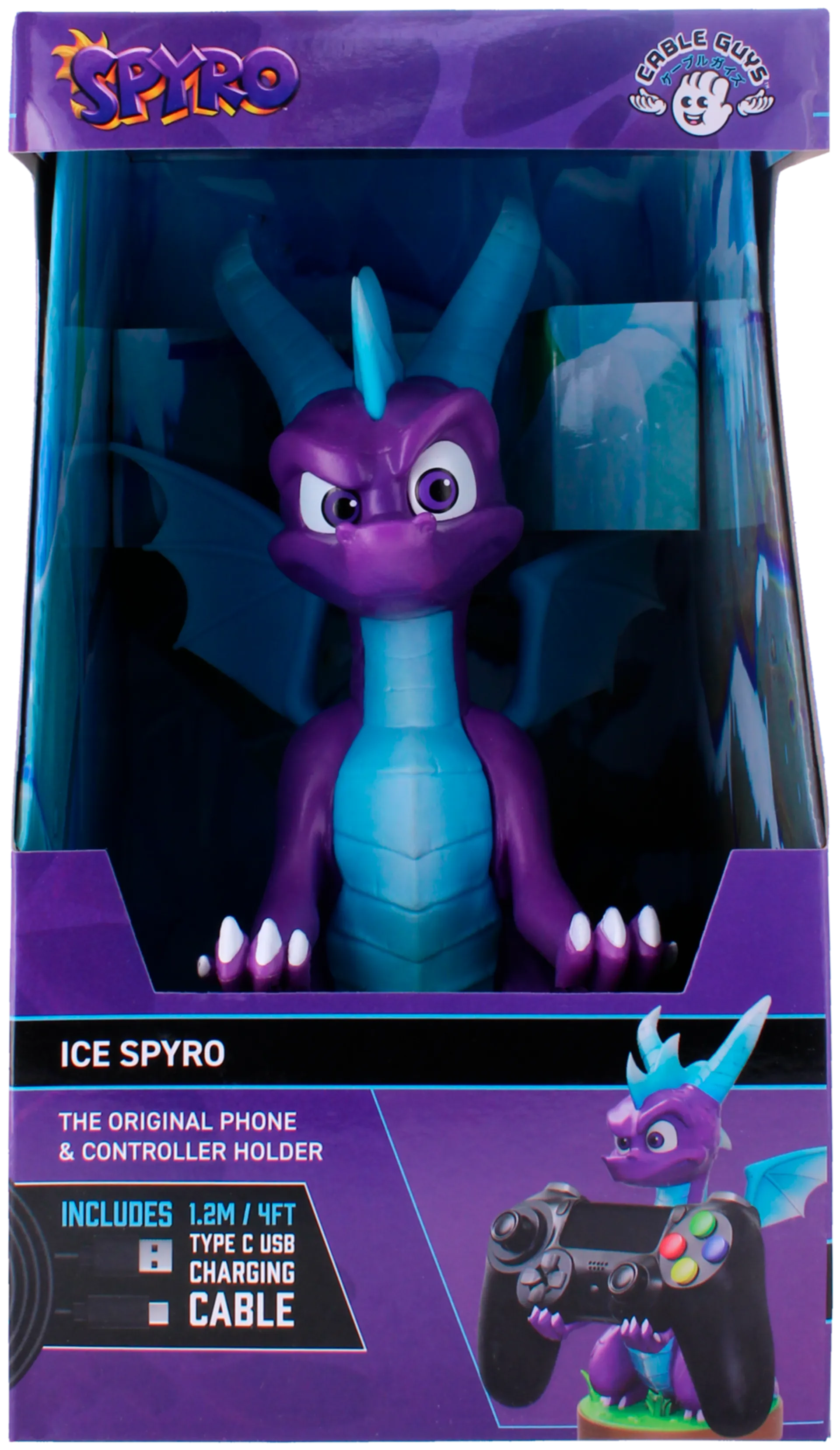 Cable Guys peliohjain-/puhelinteline Ice Spyro - 5