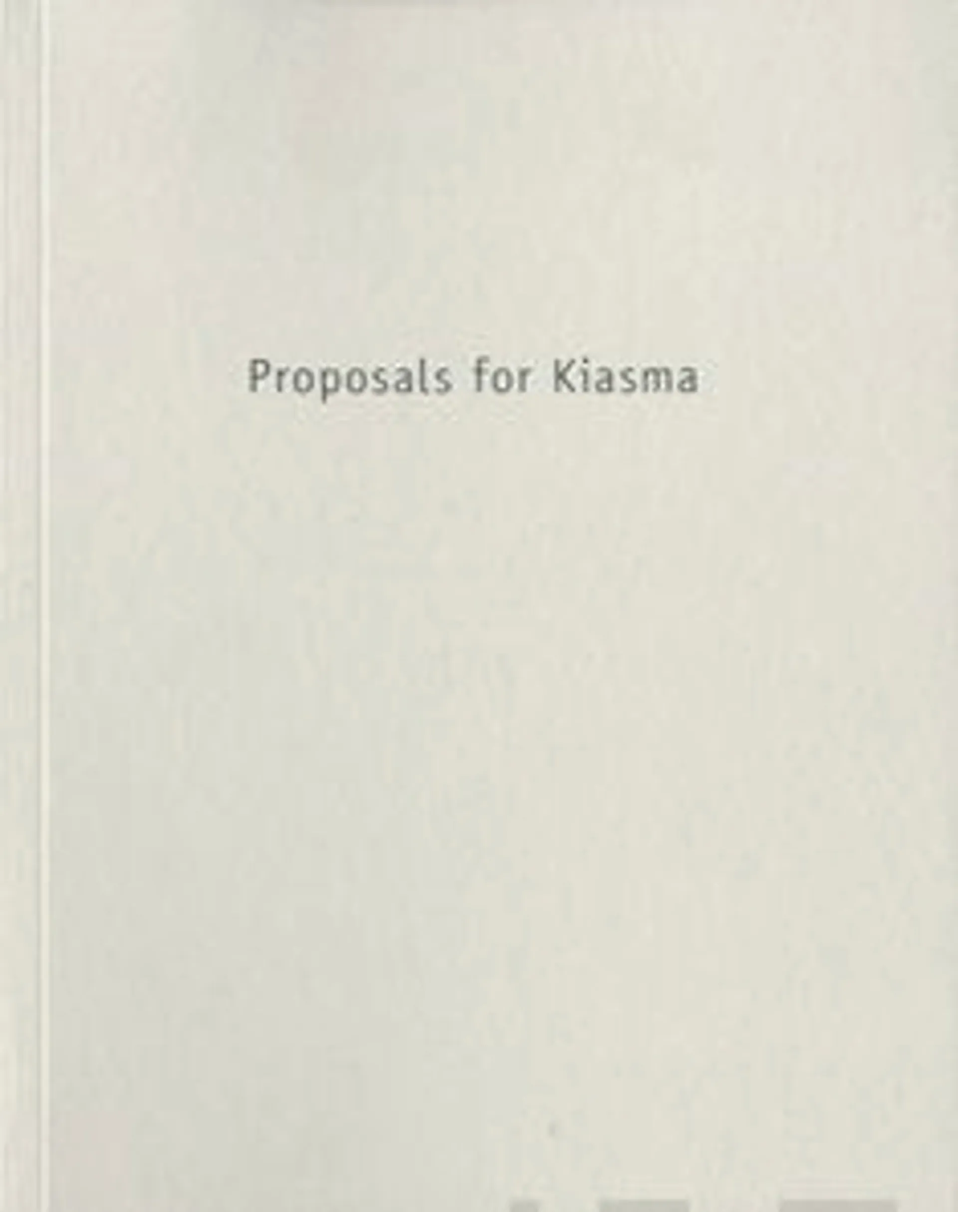 Liversidge, Proposals for Kiasma