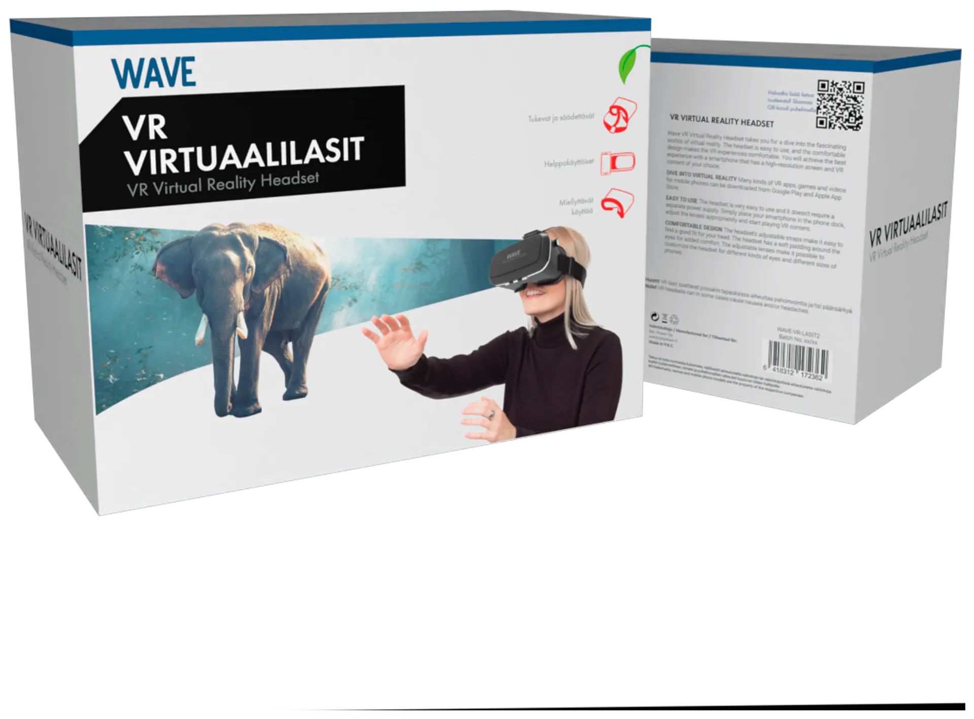Wave VR Virtuaalilasit, Musta - 5