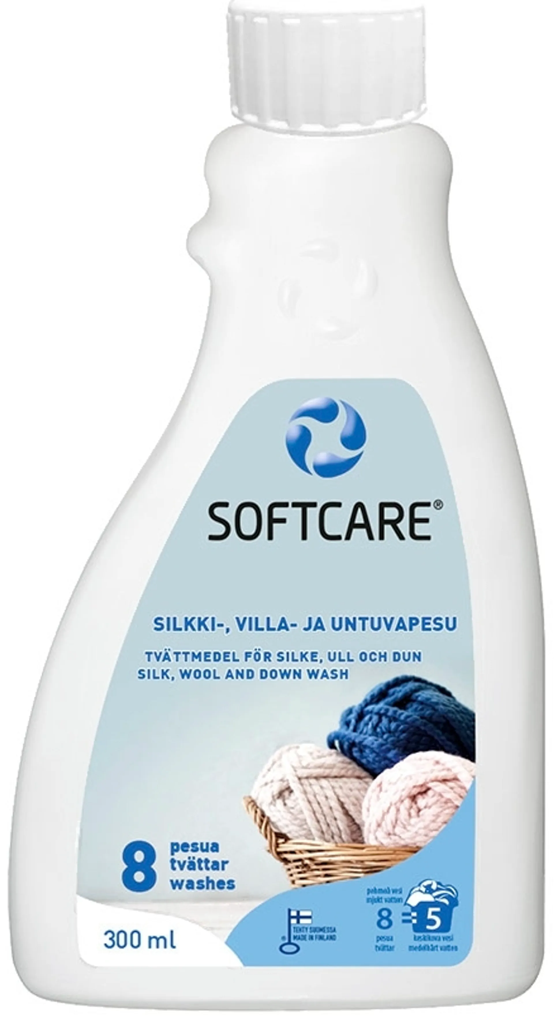 Softcare Silkki-,Villa-ja Untuvapesu 300 ml