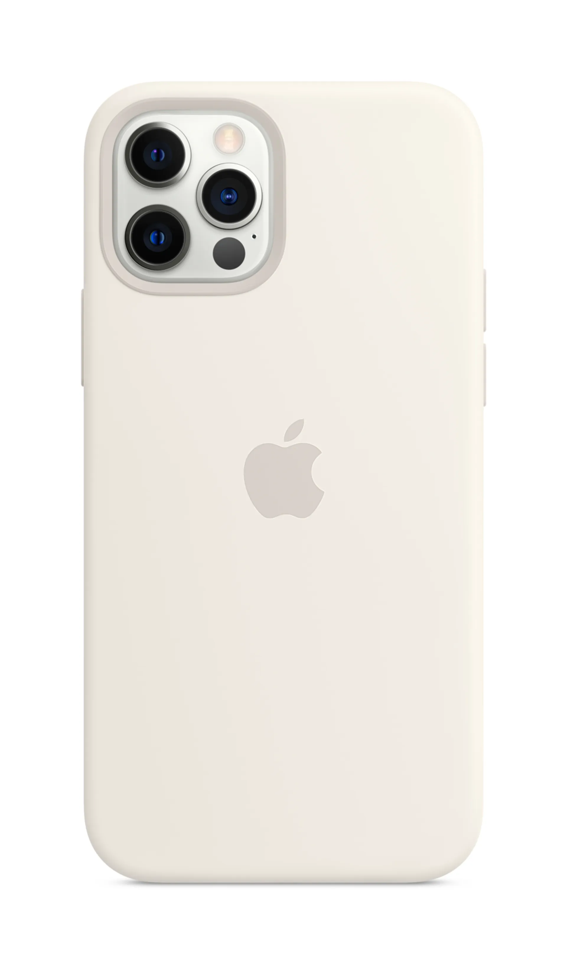 APPLE iPhone 12/12 Pro silikonikuori MagSafe yhteensopivuudella, valkoinen - 2