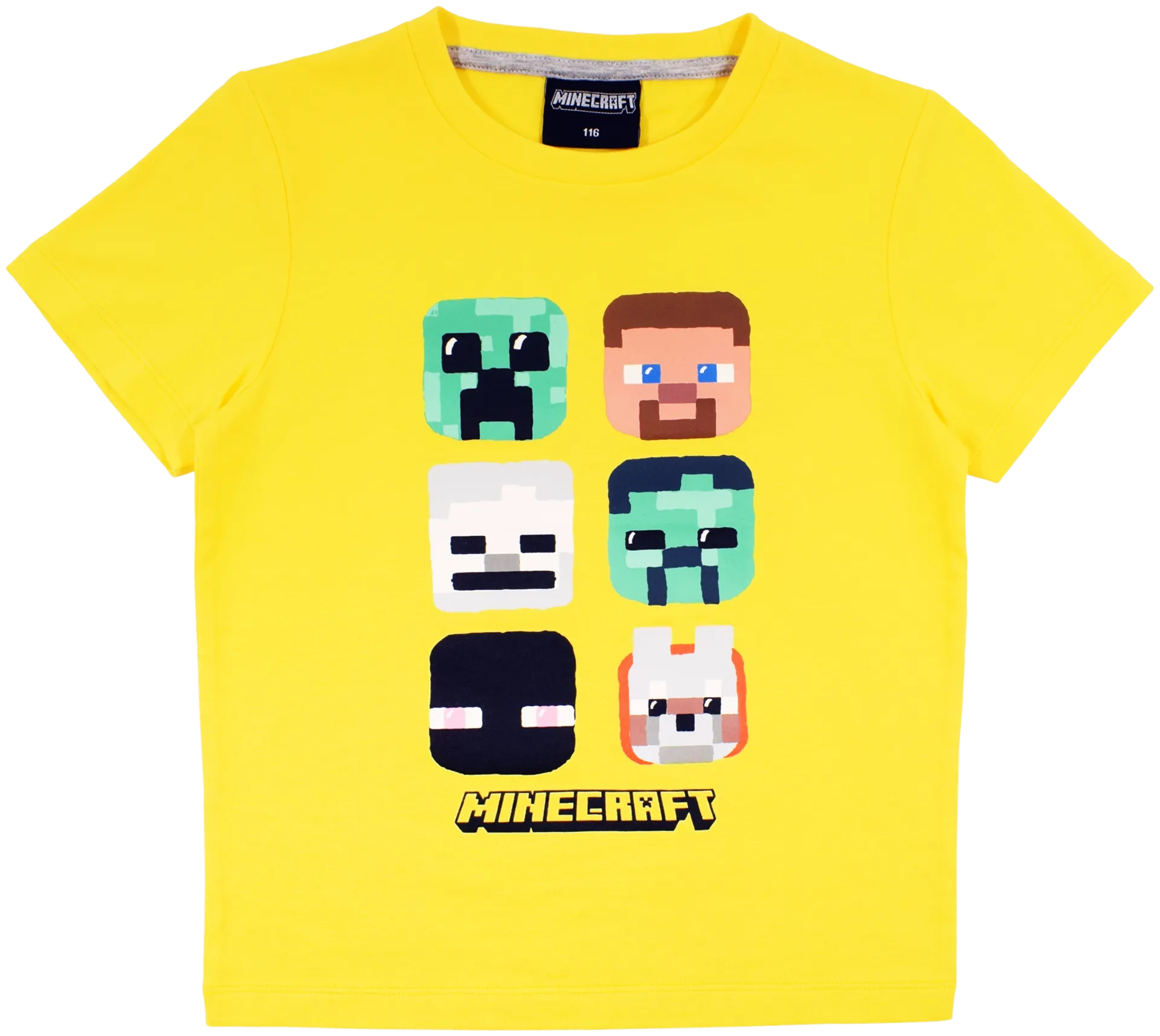 Minecraft lasten t-paita GS-MNCT191 - Keltainen