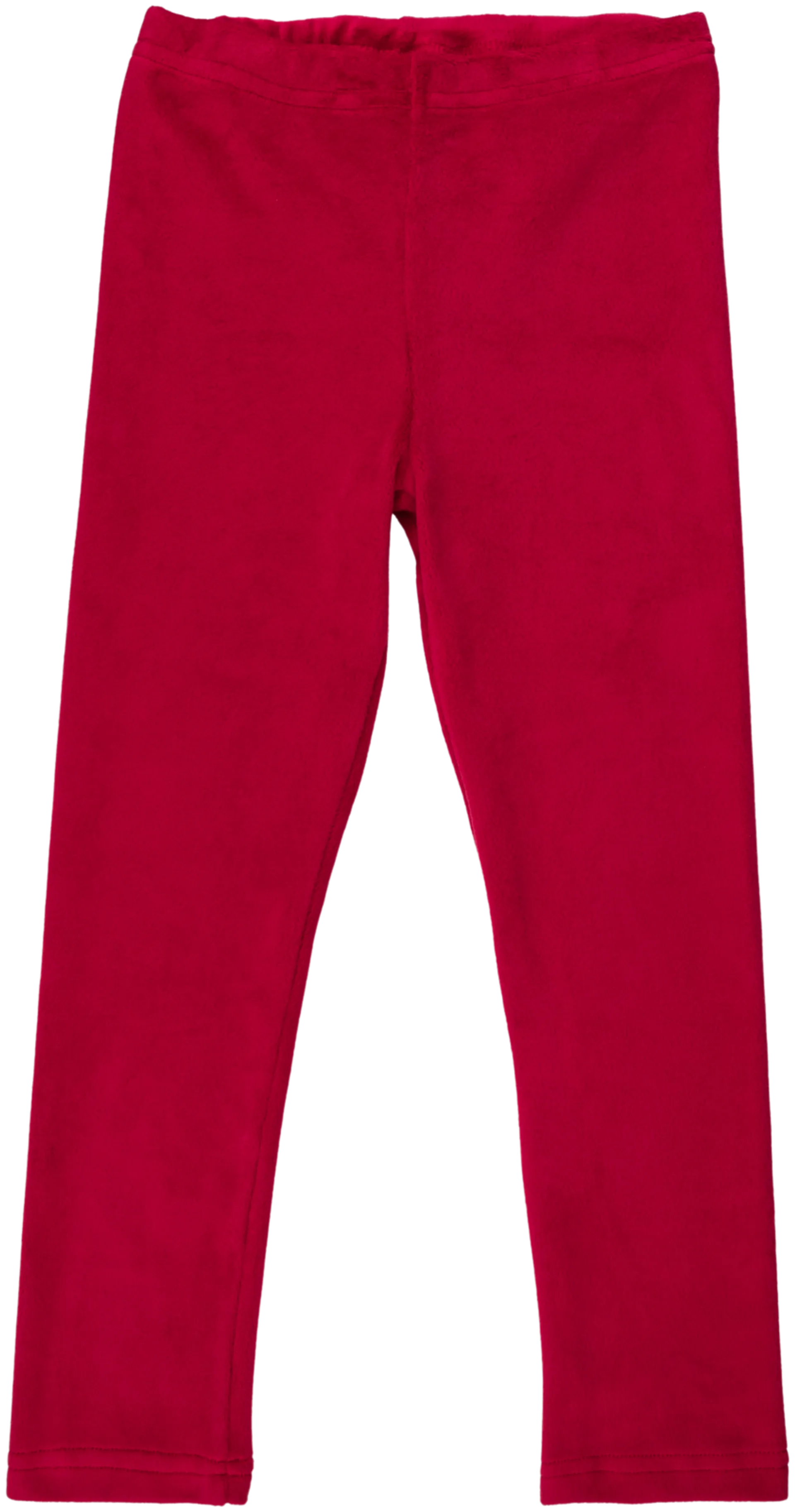 Ma-ia family lasten velour leggingsit 203434 - Tummanpunainen