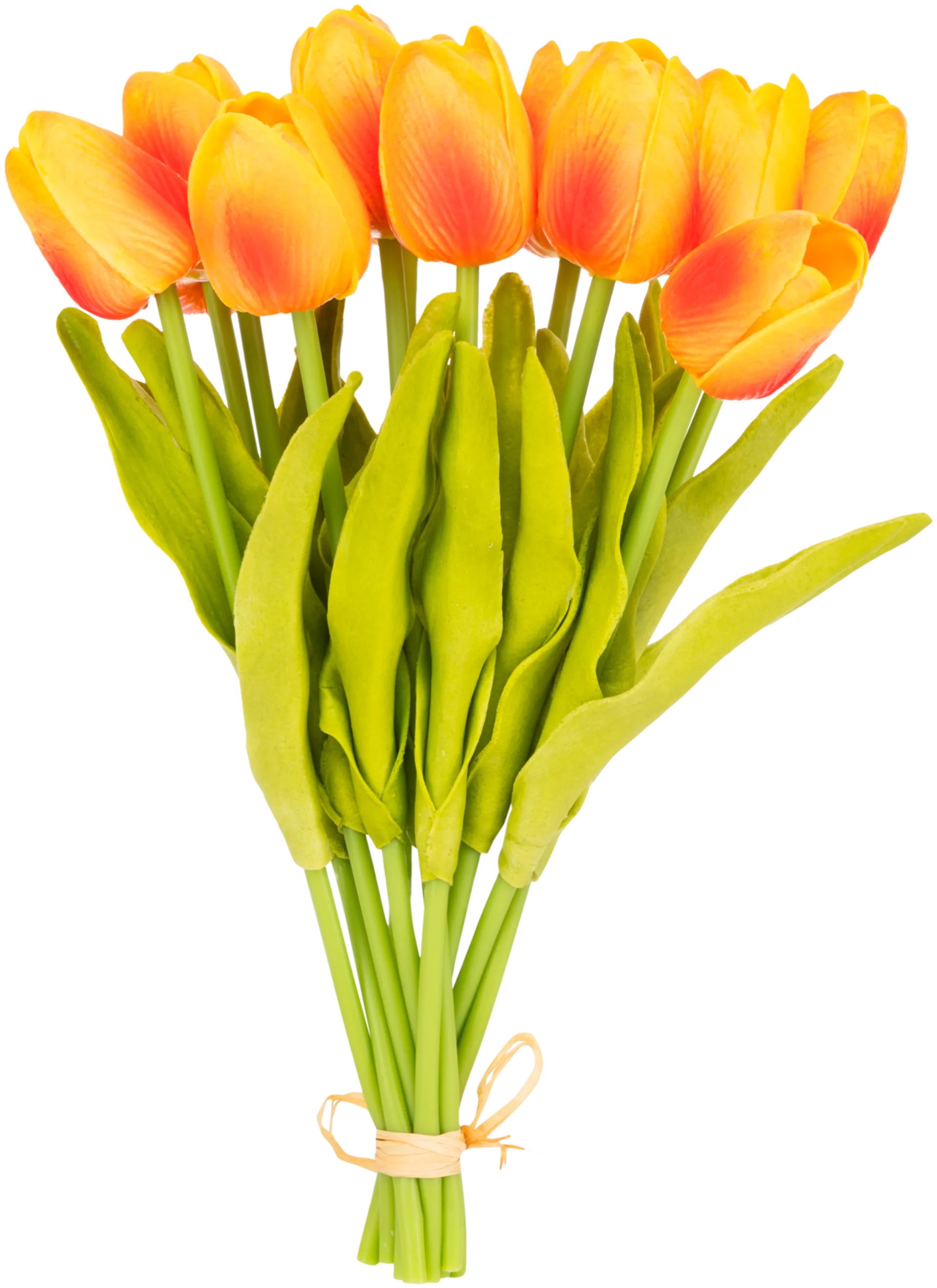 Tulppaaninippu 12 kpl 25,4 cm oranssi
