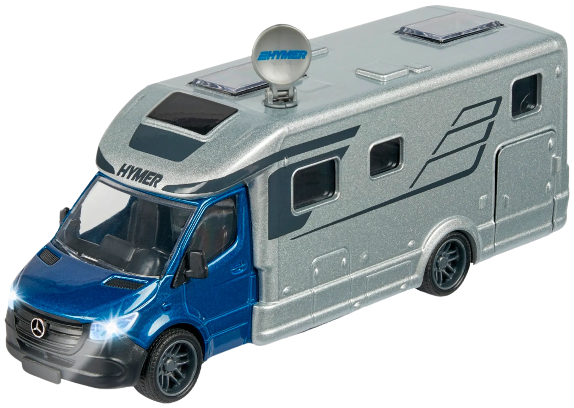 Majorette Hymer B-class matkailuauto, 19 cm, mittasuhde 1:43 - 5