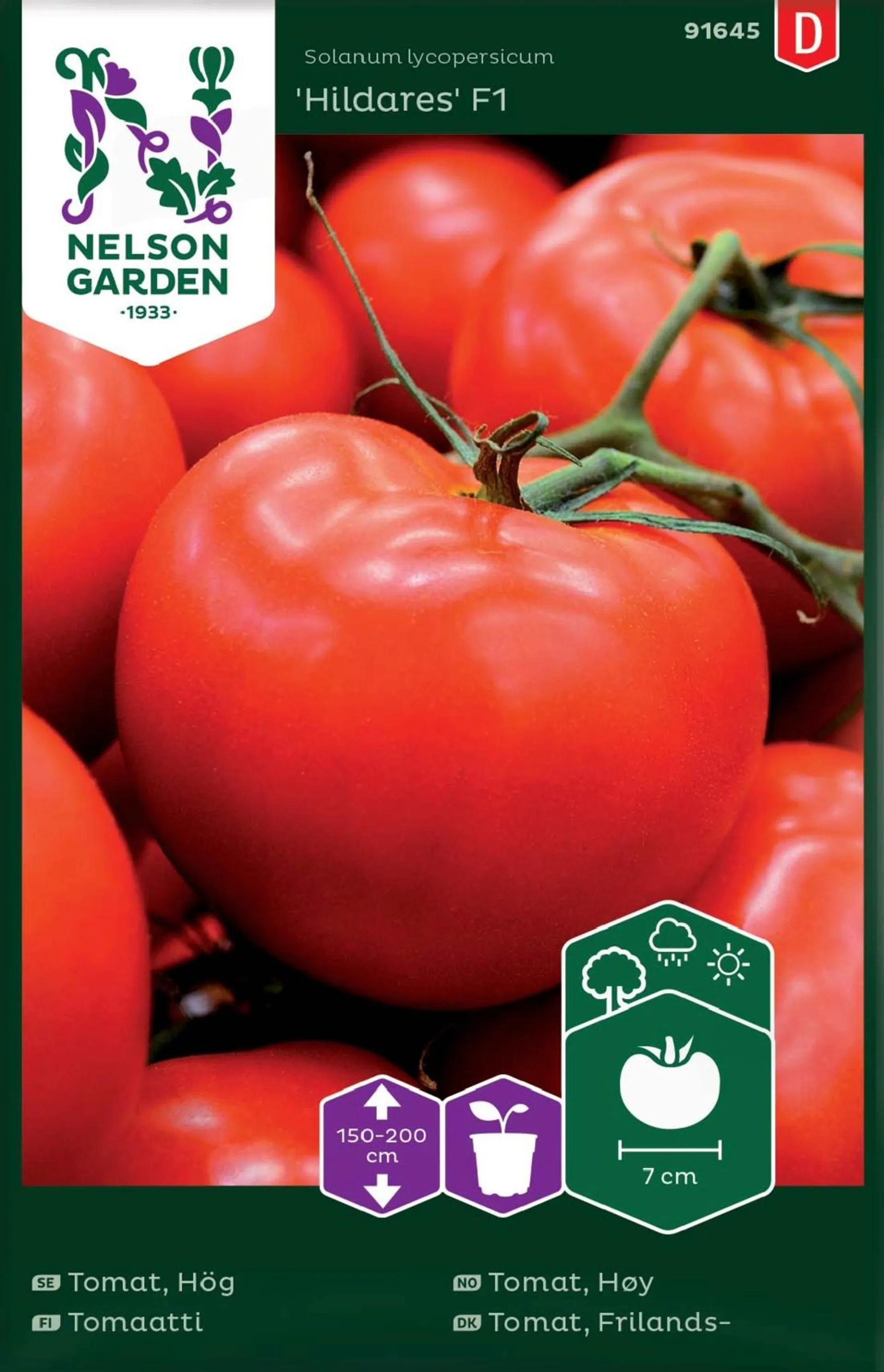 Nelson Garden Siemen Tomaatti, Hildares F1