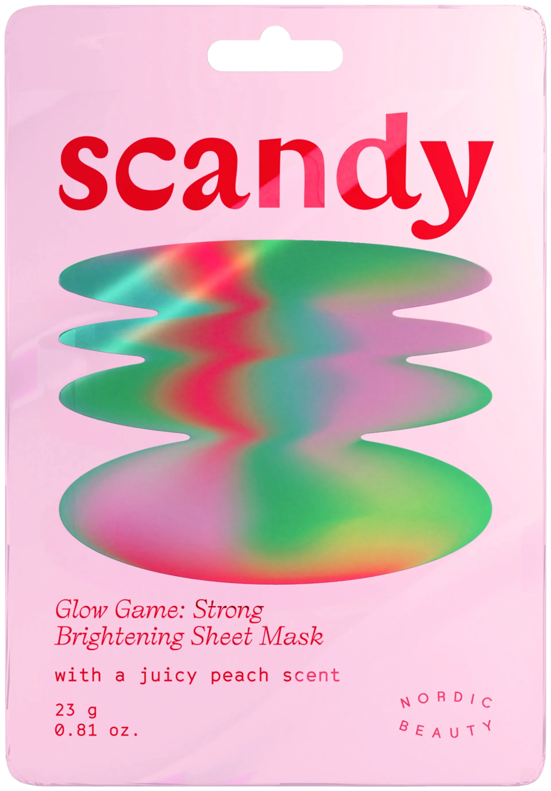 Scandy Glow Game: Strong Brightening Sheet Mask kasvonaamio 1 kpl