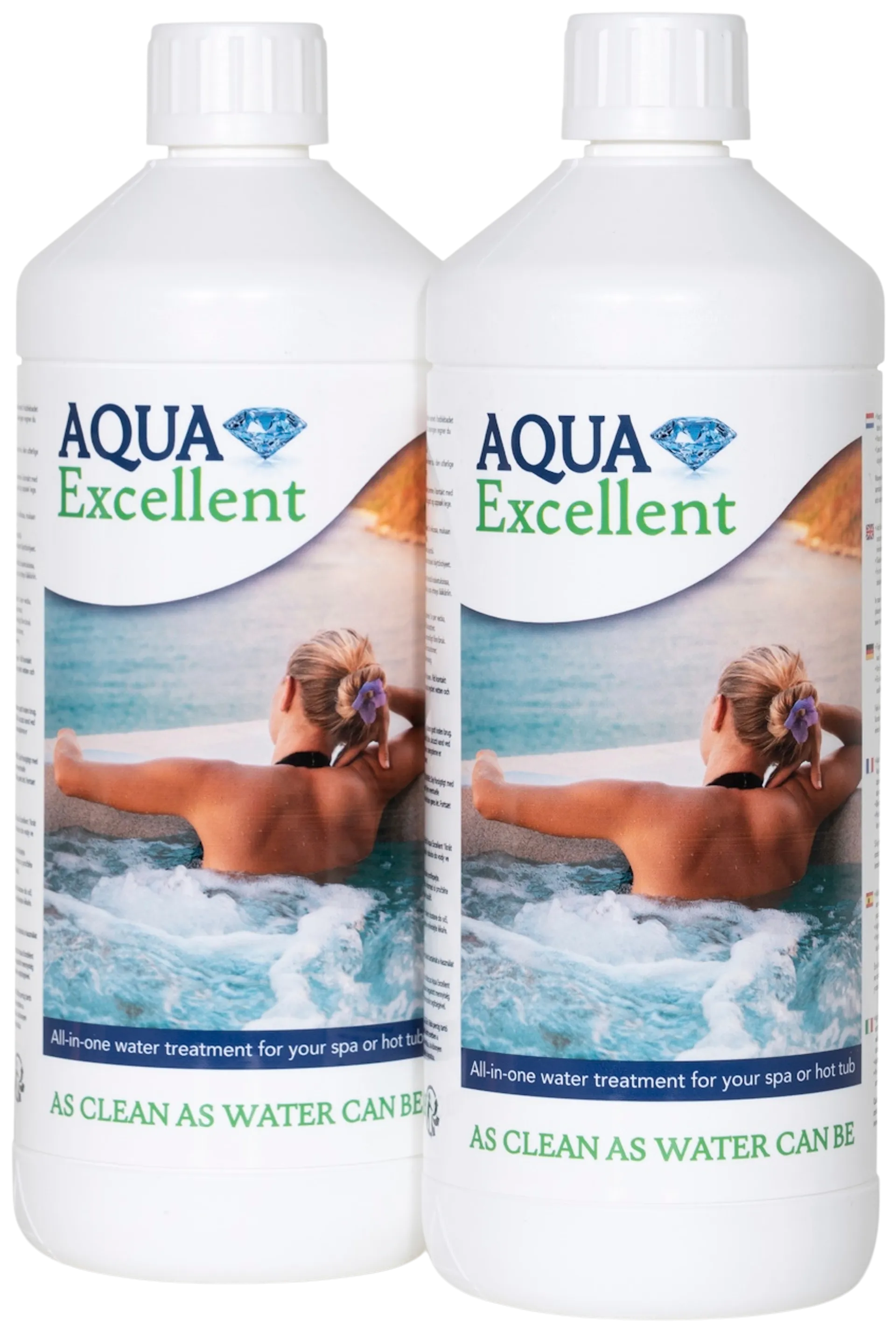 Aqua Exellent vedenhoitoaine täyttöpakkaus 2L - 1