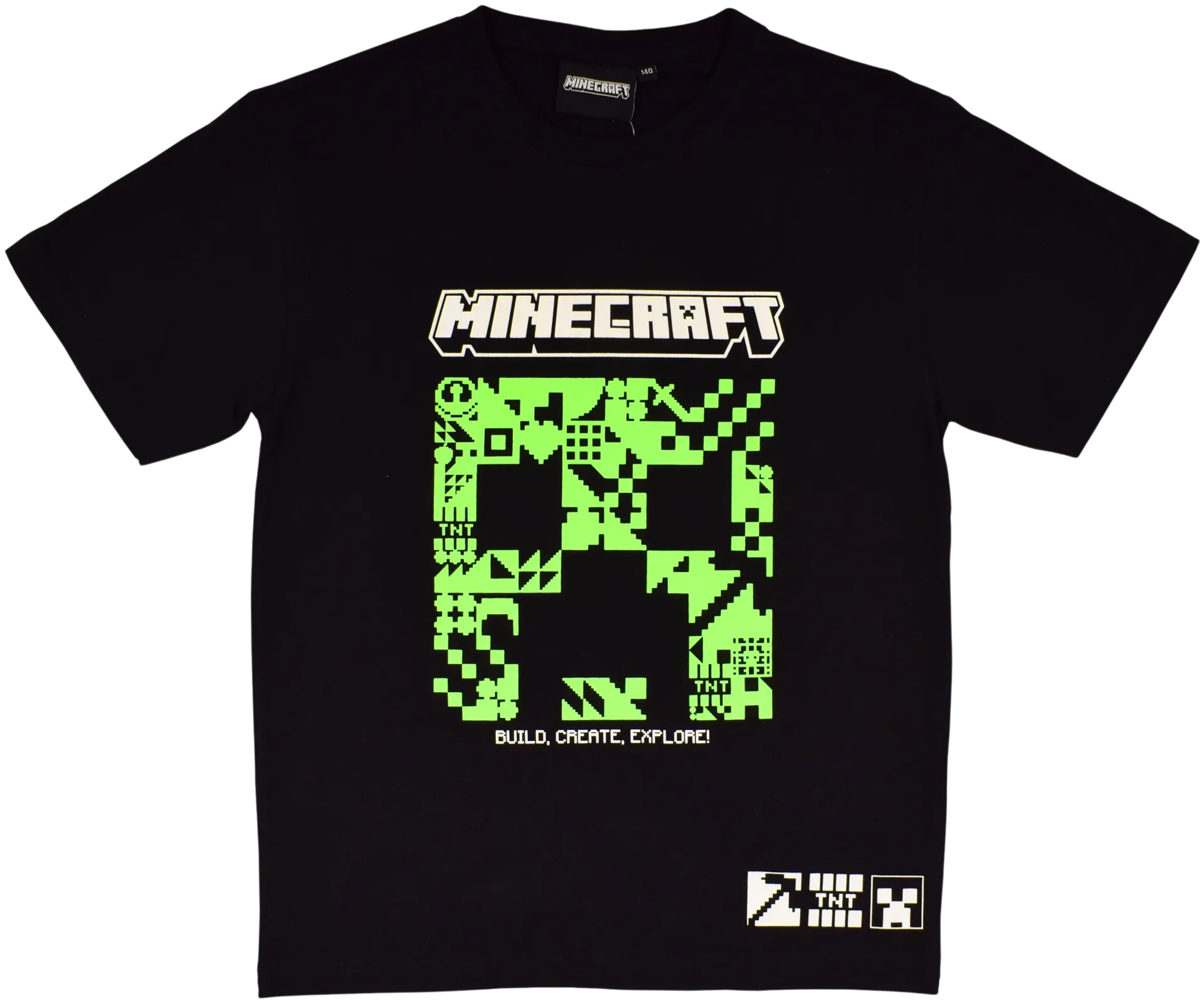 Minecraft nuorten t-paita - BLACK