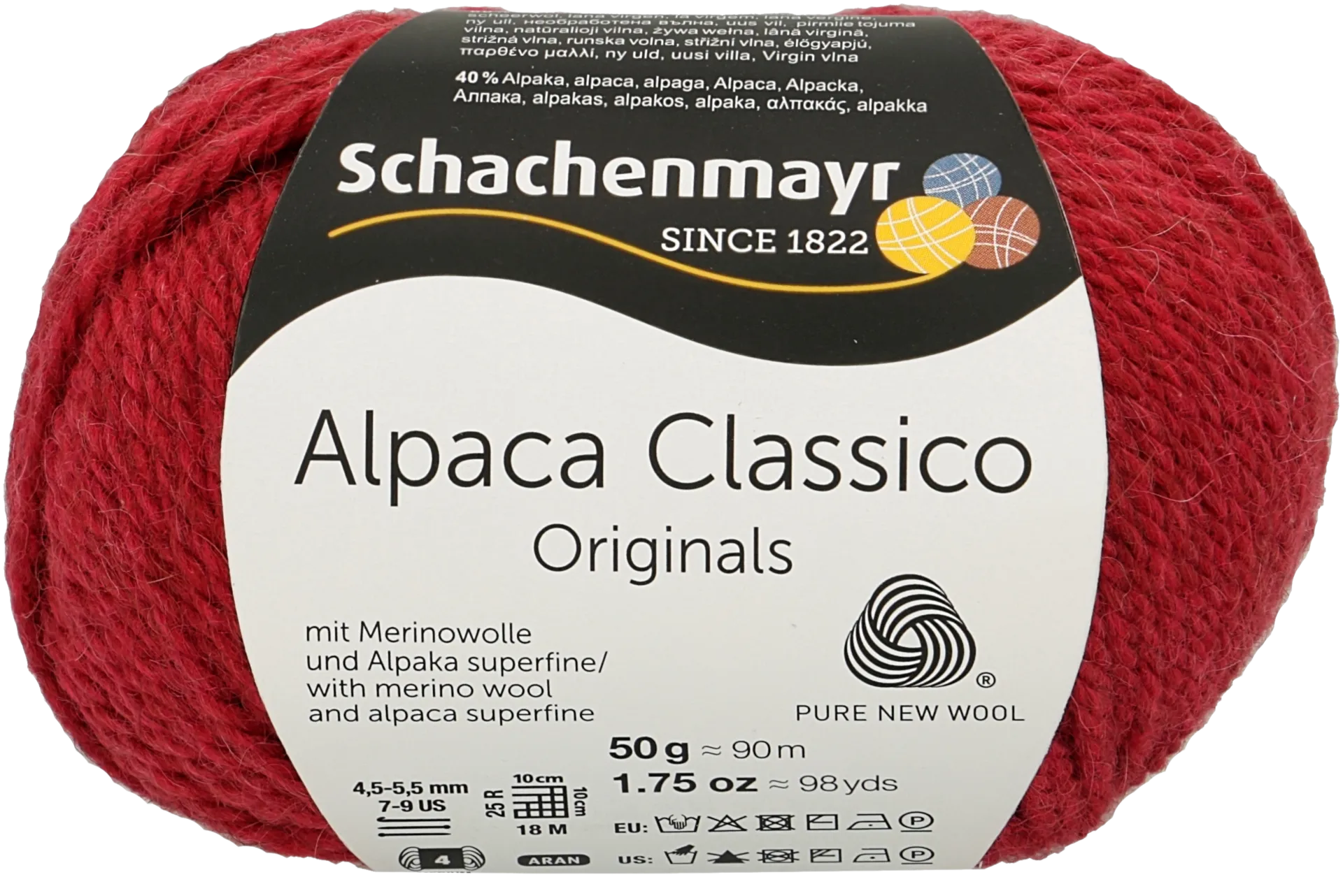 Schachenmayr neulelanka Alpaca Classico 50g punainen - 1