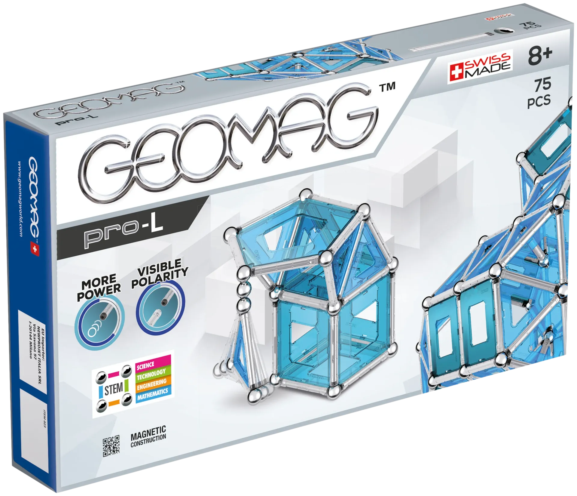 Geomag Pro-L Panels magneettinen rakennussarja 75 osaa - 1